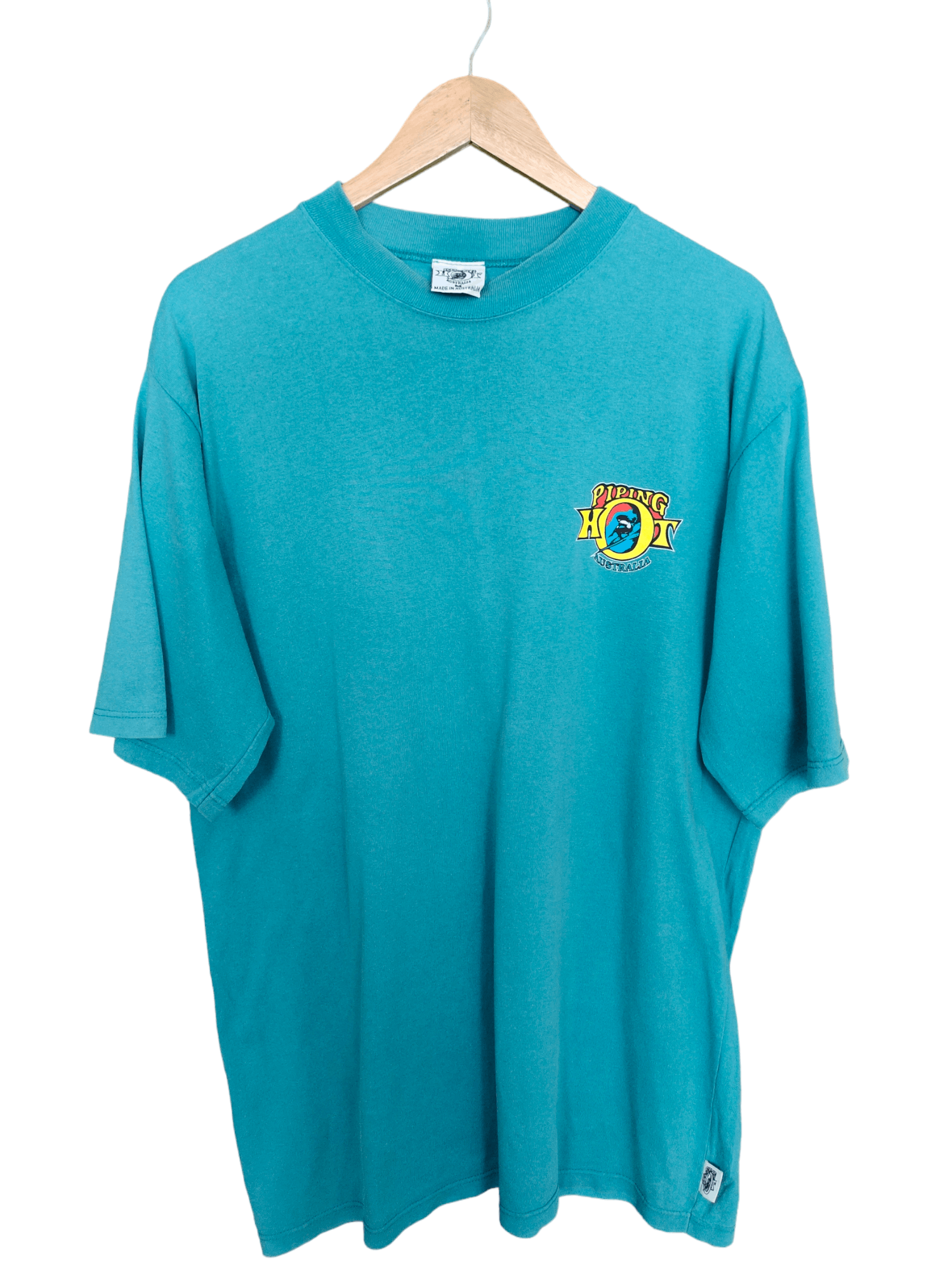 Mambo Vintage 90s Piping Hot Australia Surfing Oversize T Shirt Size US M / EU 48-50 / 2 - 3 Thumbnail