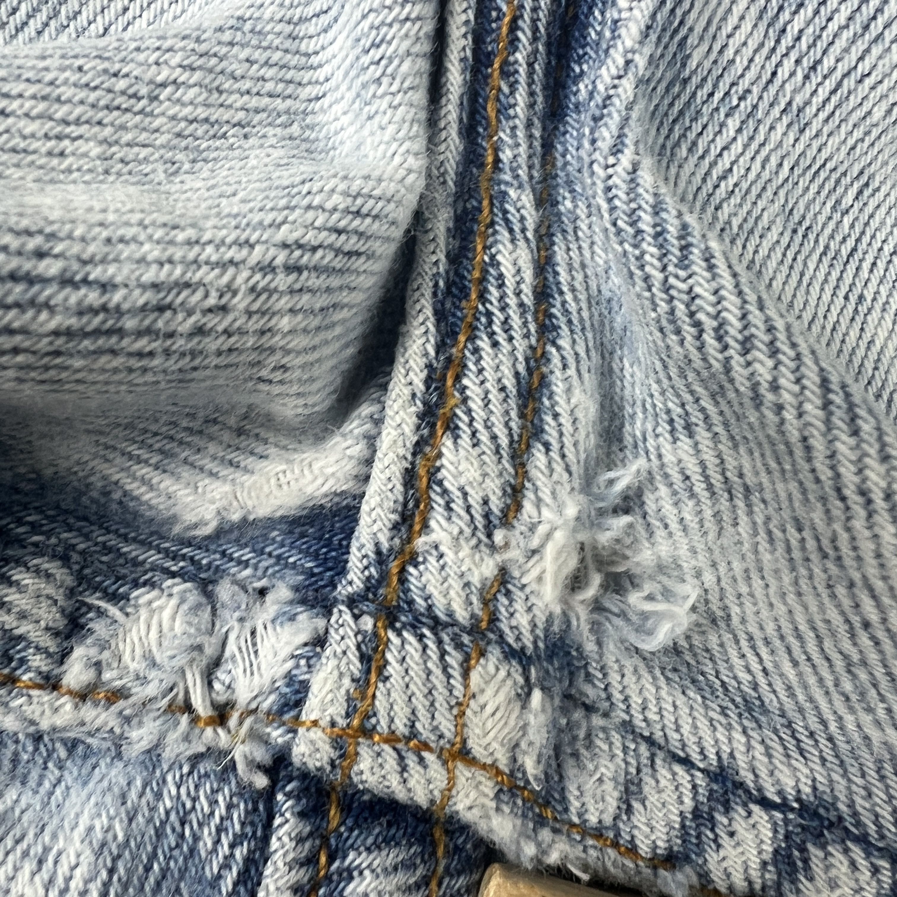 Levi's × Vintage VTG Levi's Jean Shorts 501 Straight Distressed Denim Jorts Size US 32 / EU 48 - 2 Thumbnail