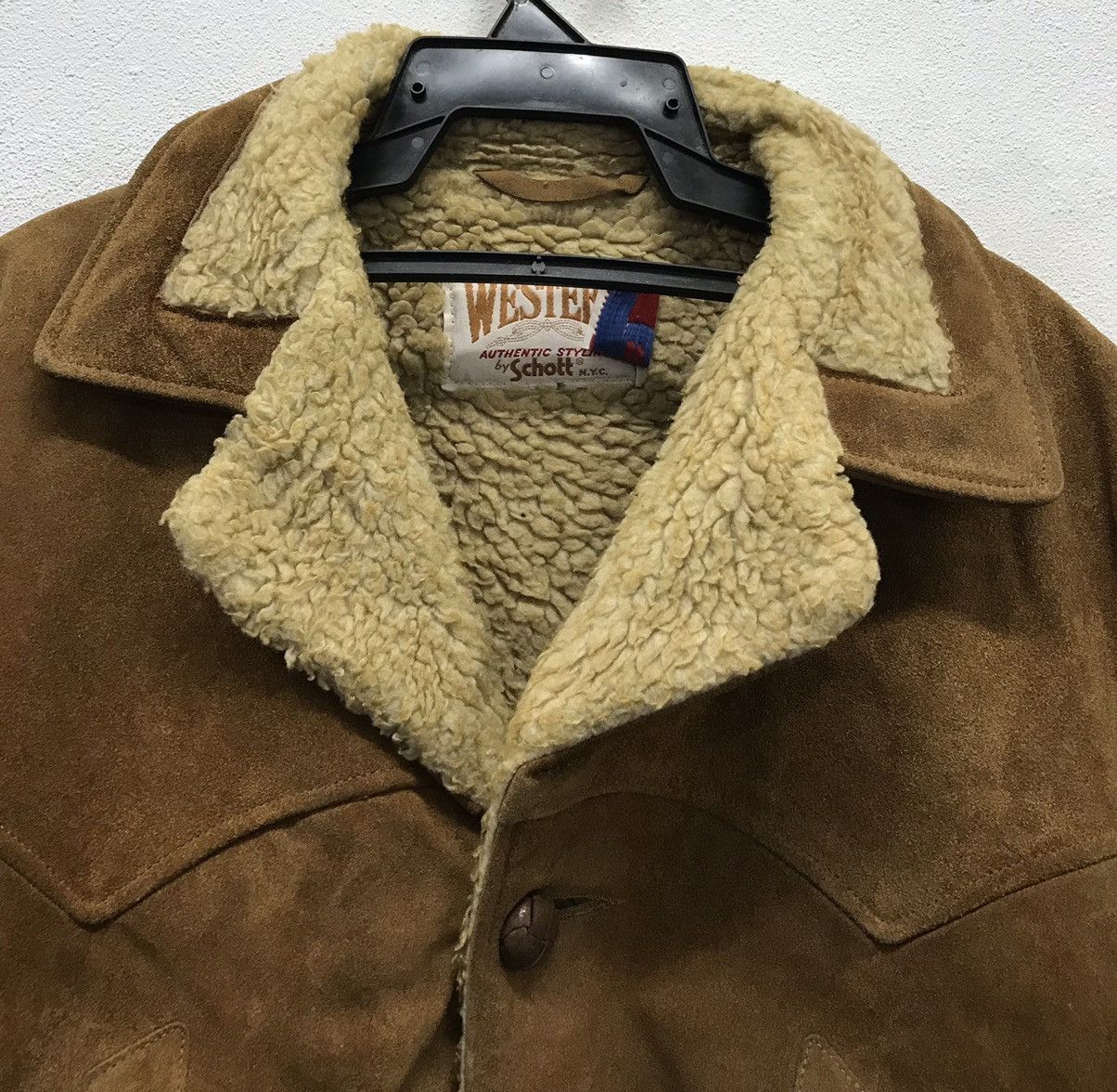 Schott Vintage Weastern by Schott Made In Usa Leather Jacket Size US L / EU 52-54 / 3 - 3 Thumbnail