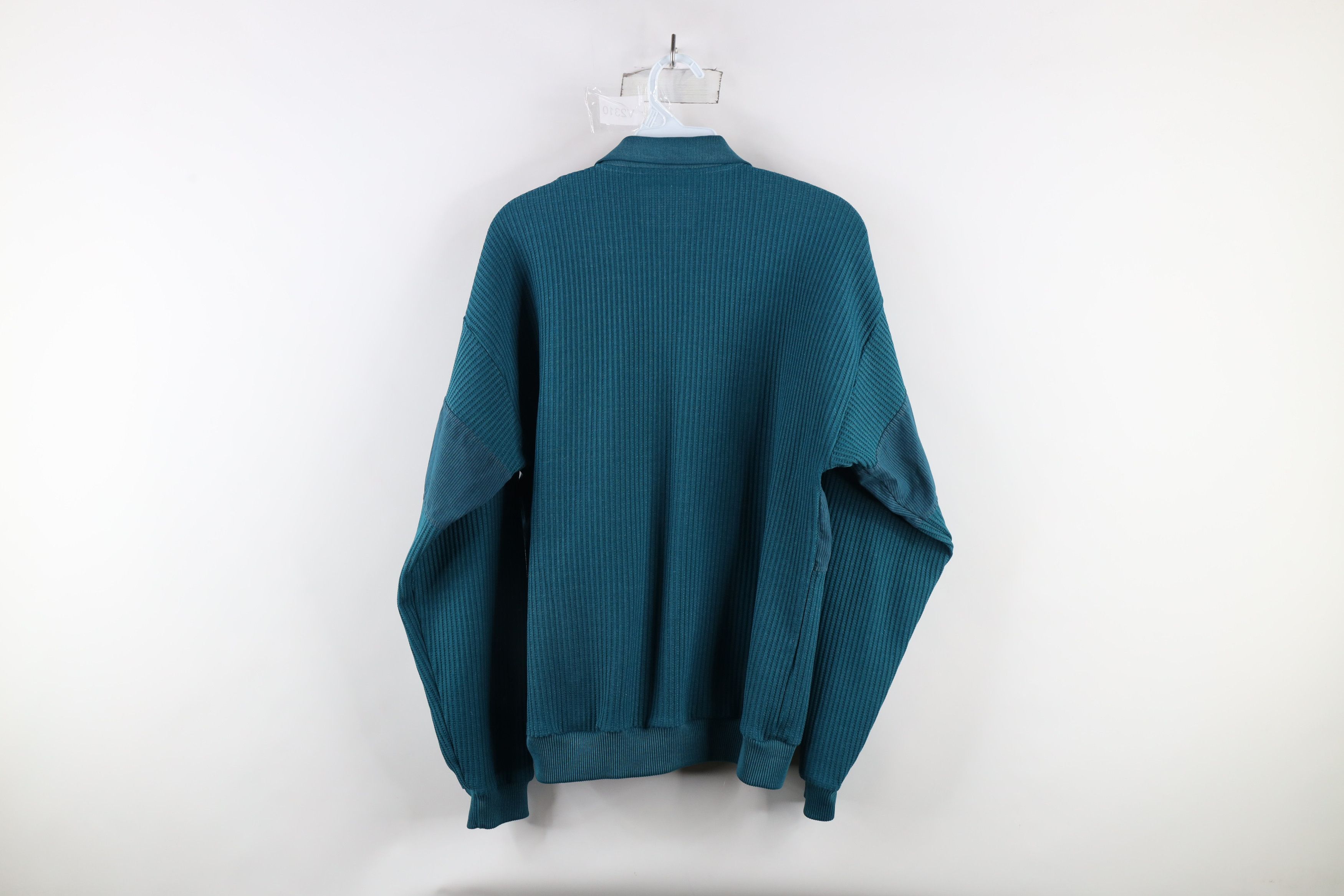 Vintage Vintage 90s Streetwear Ribbed Knit Pullover Polo Shirt Size US M / EU 48-50 / 2 - 6 Thumbnail