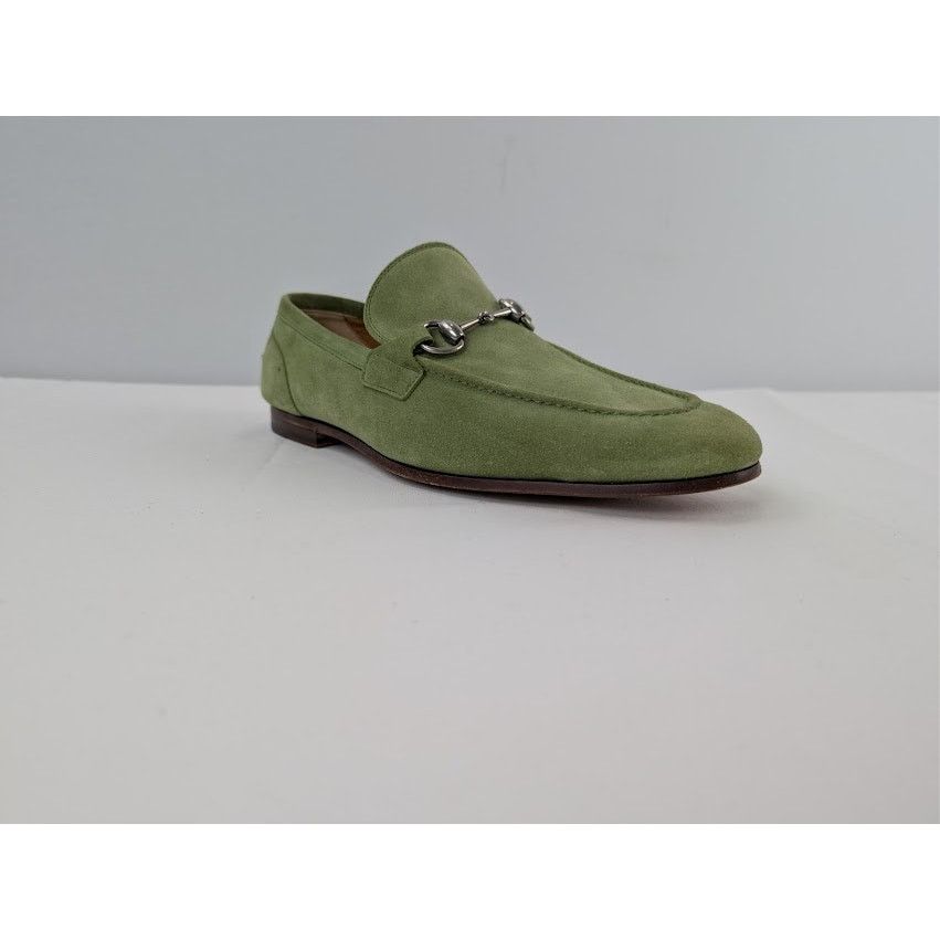 Gucci o1rshd1 Leather Jordaan Horsebit Loafer Boots in Green Size US 9 / EU 42 - 2 Thumbnail