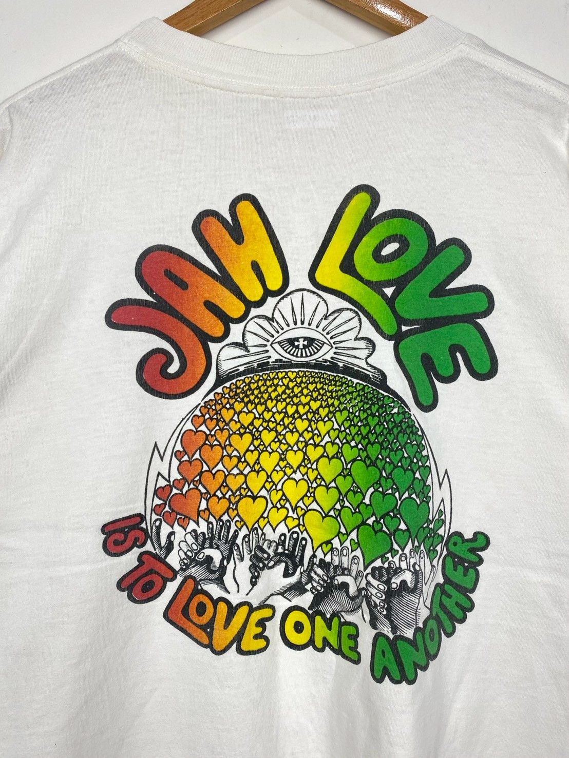 Vintage Vintage Jah Love T-Shirts XL DO2223 Size US XL / EU 56 / 4 - 2 Thumbnail