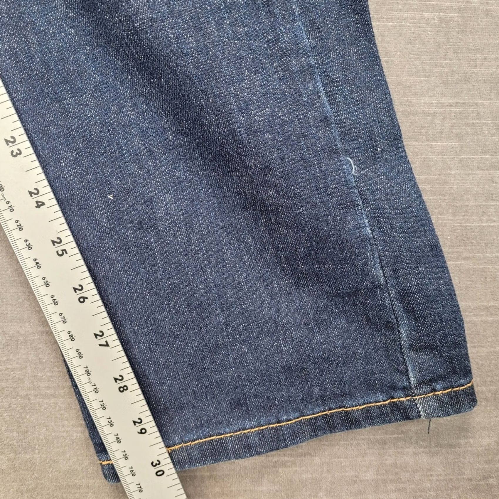 Levi's Levi's 513 Slim Straight Jeans Mens 36x30 Dark Indigo Blue Denim Pants Size US 36 / EU 52 - 4 Thumbnail