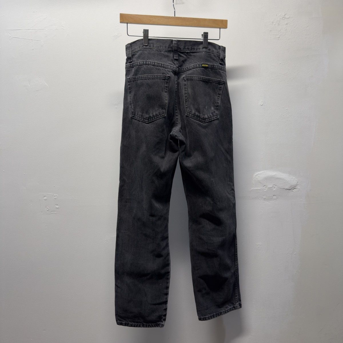 Vintage Thrashed Faded Distressed Black Jeans ERD Grunge Chrome Size US 28 / EU 44 - 2 Thumbnail