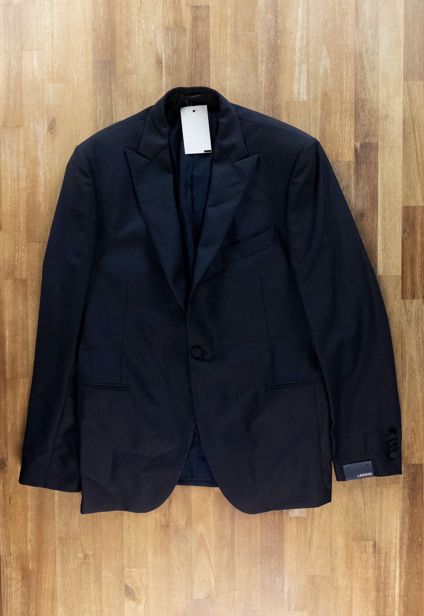 Lardini LARDINI navy blue wool silk 3 piece tuxedo suit Size 42R Size 42R - 5 Thumbnail