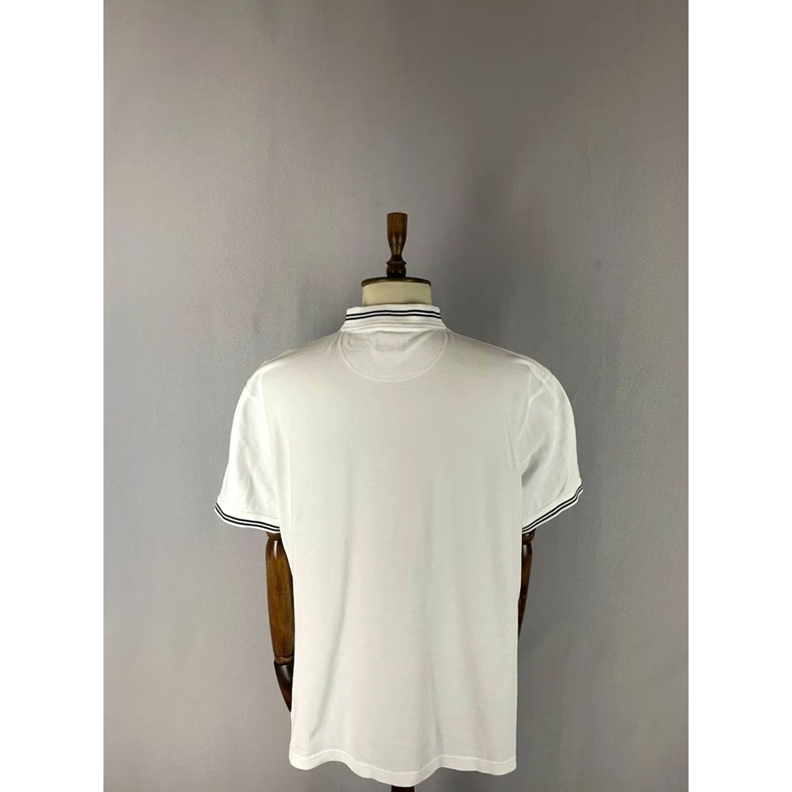 Barbour Barbour Polo Shirt Barbour Mens Golf Polo Shirt White Cotton Short Sleeve Collared 3XL Big & Tall Mens Golf Shirt White Barbour Polo Size US XXL / EU 58 / 5 - 2 Thumbnail