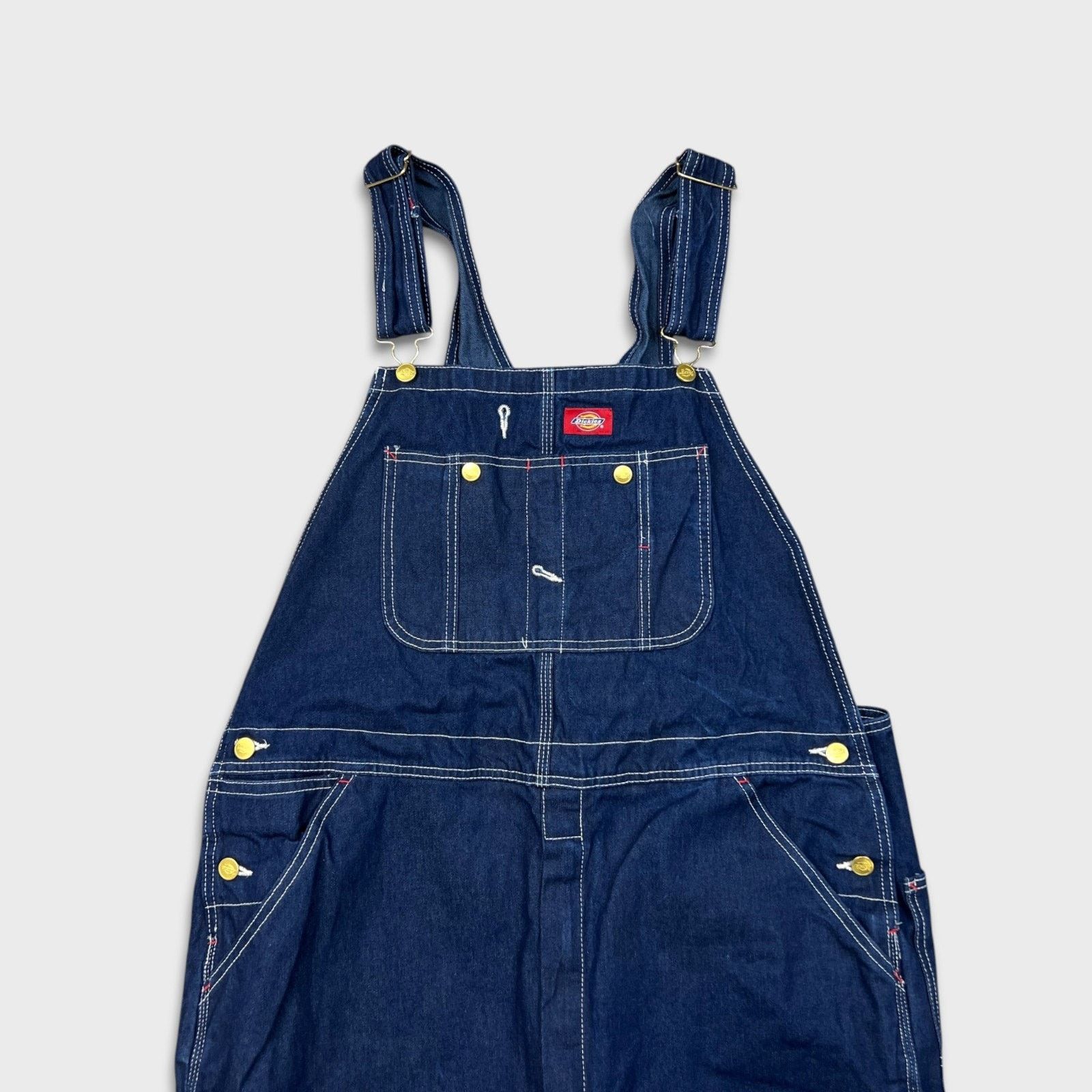 Dickies × Vintage Dickies Overalls 40x28 Bib Hammer Loop Workwear Frayed Size US 40 / EU 56 - 2 Thumbnail