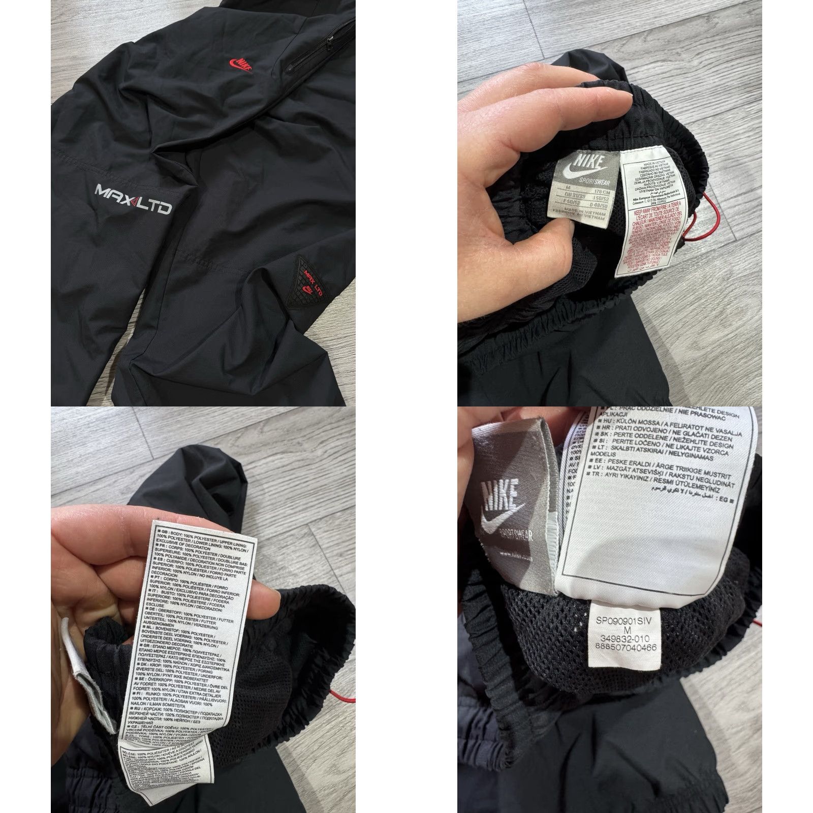 Nike VINTAGE Nike Jogger Pants Black M Size US 31 - 8 Thumbnail
