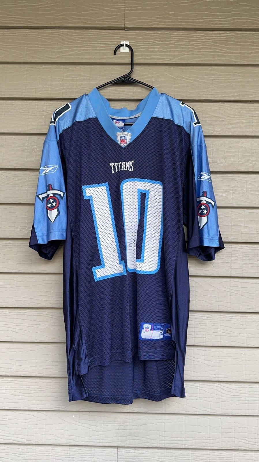 Vince Young Jersey Reebok Men's Size M Medium Tennessee Titans Football  Jersey