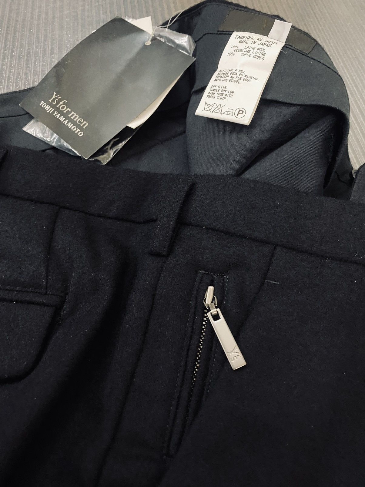 Y's for Men Y’s 🇯🇵 for men Yohji Yamamoto Nero felt wool slacks 4 NWT Size US 38 / EU 54 - 6 Thumbnail