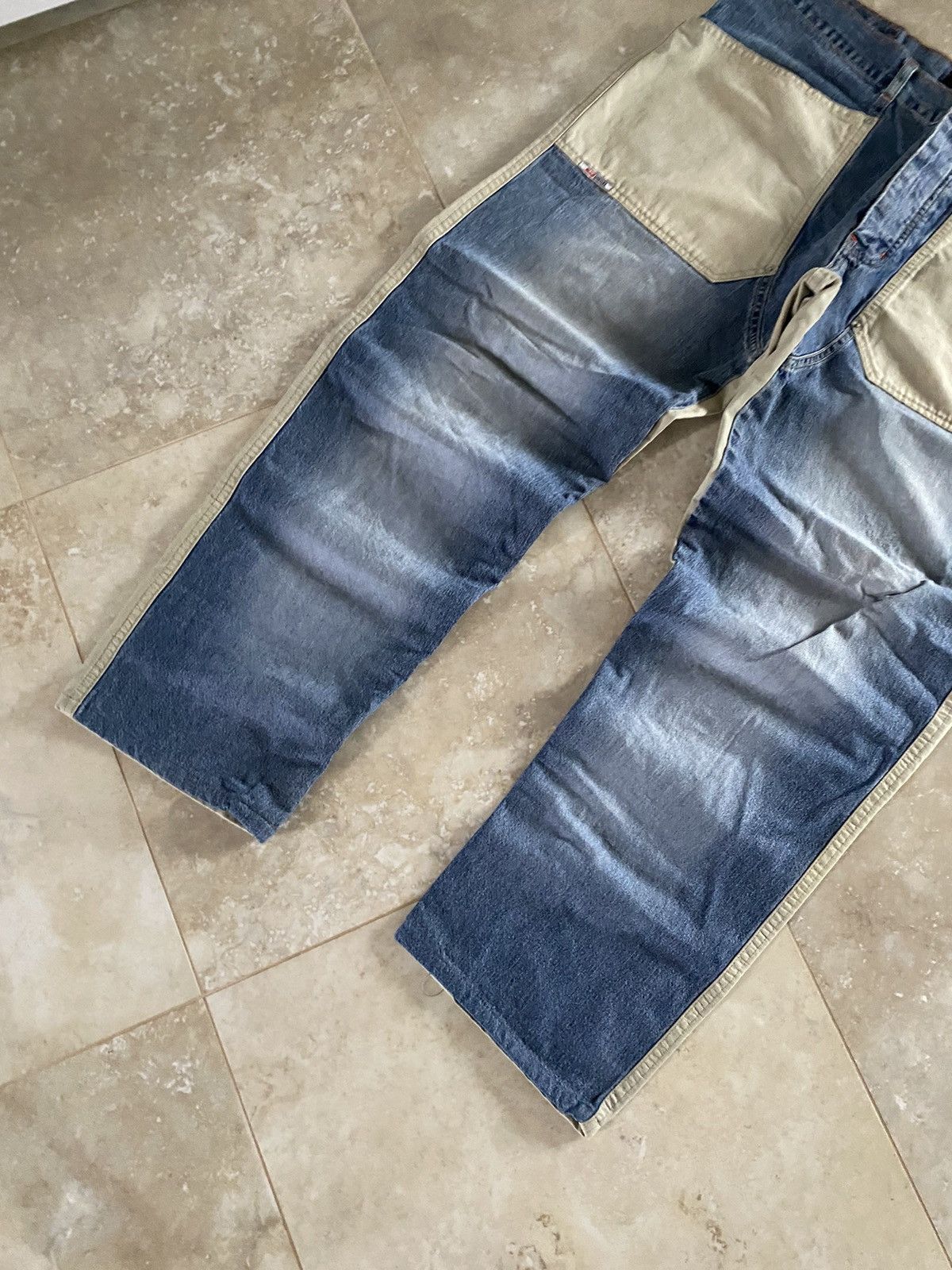 Diesel Vintage Diesel Hybrid Baggy Muddy Denim Japanese Washed Y2K Size US 38 / EU 54 - 5 Thumbnail