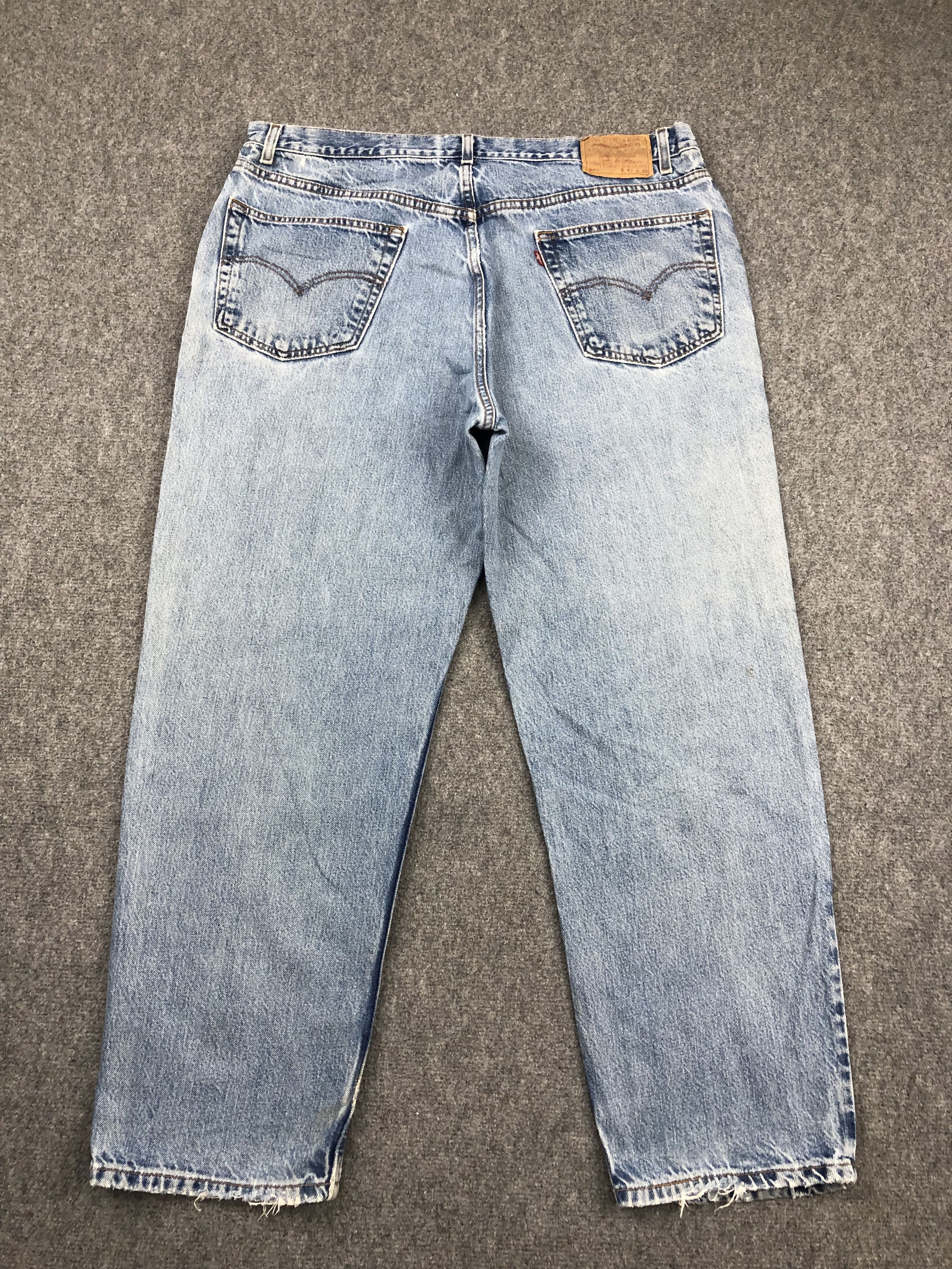 Levi's Vintage 90s Levis 550 Light Wash Jeans DP1610 Size US 40 / EU 56 - 3 Thumbnail