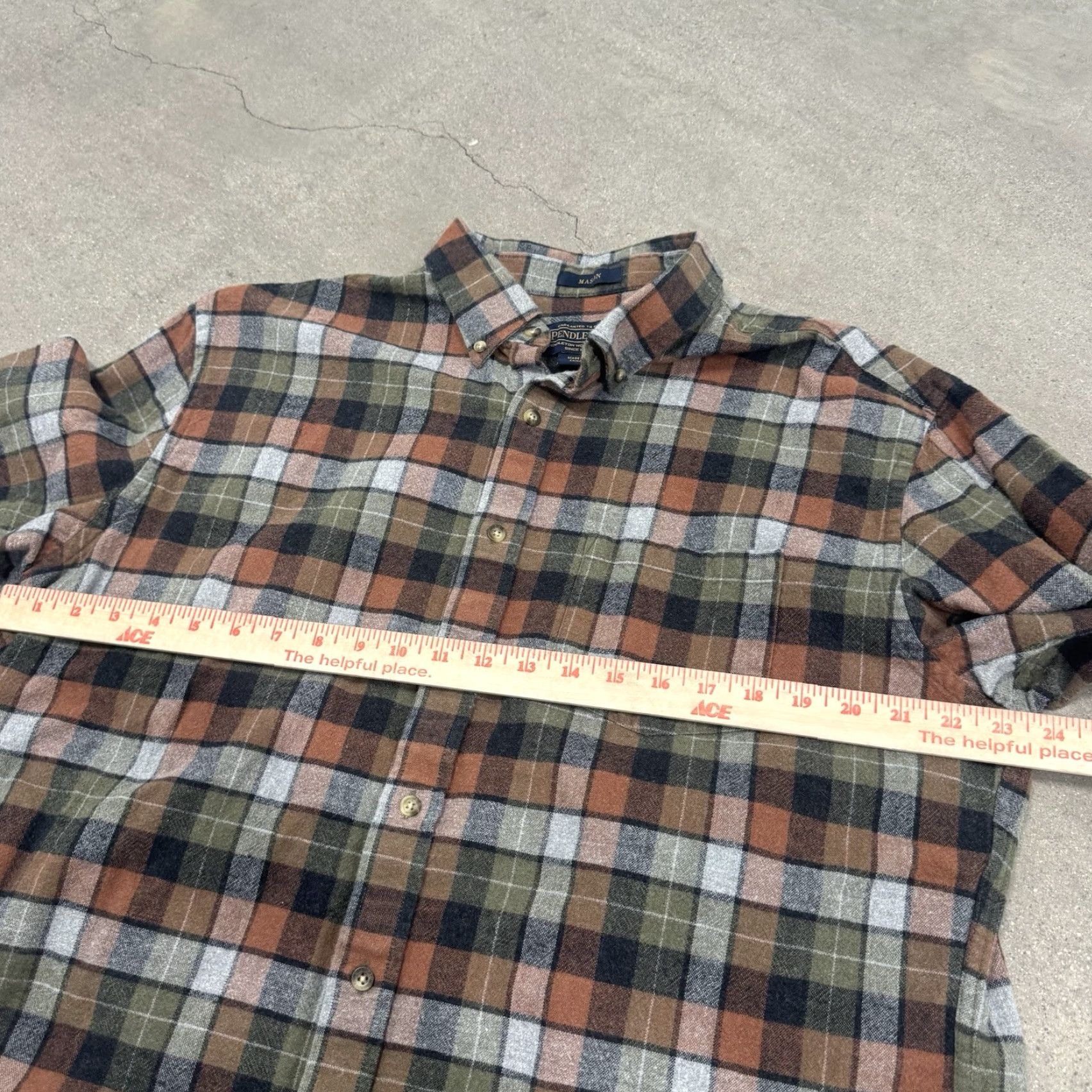 Pendleton PENDLETON Mason Flannel Shirt Men’s XL Button-Down Plaid Multicolor Shirt Size US XL / EU 56 / 4 - 4 Thumbnail