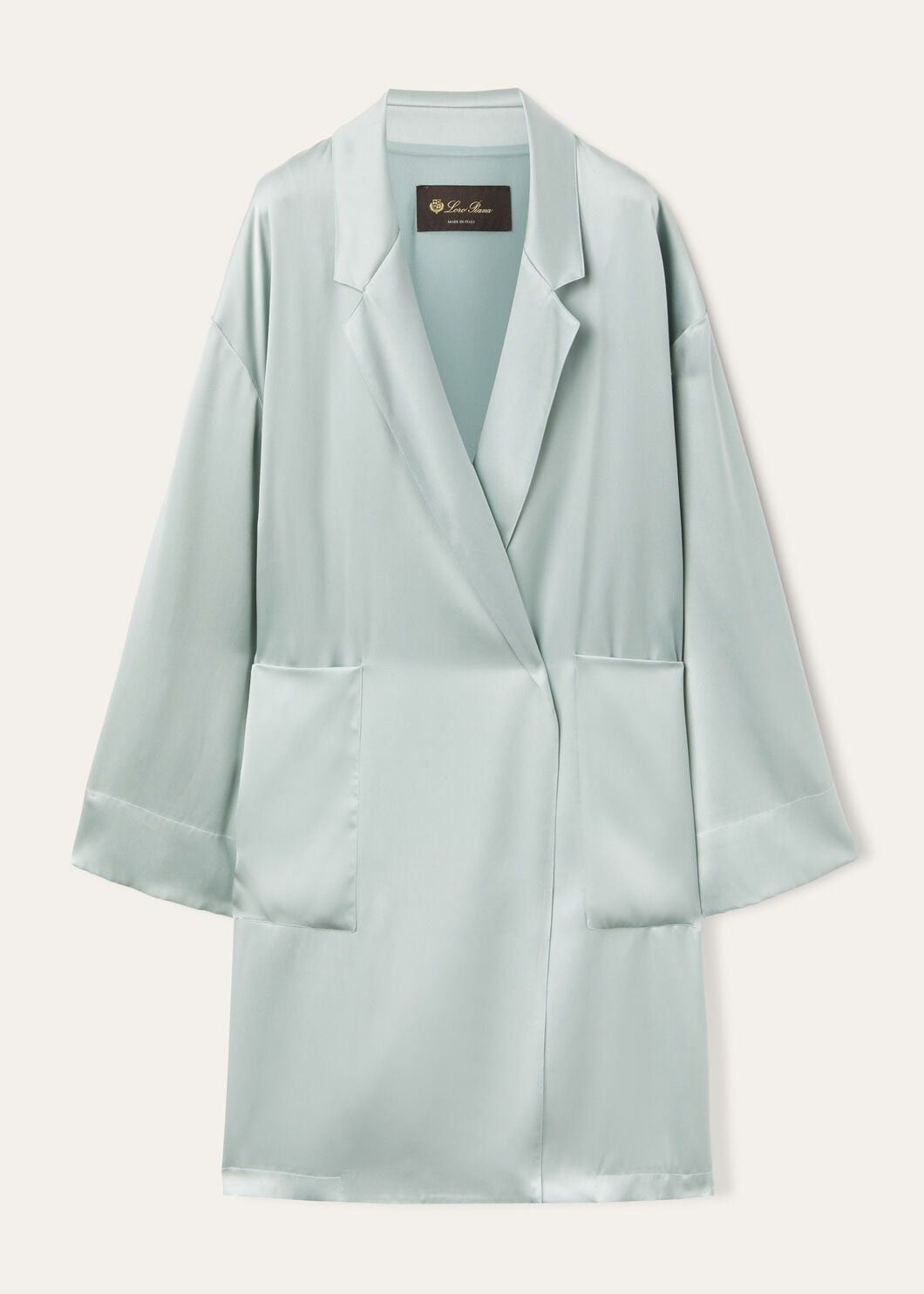 Loro Piana o1w1db10825 FAO3383 Tiziana Coat in Light Blue Size XS / US 0-2 / IT 36-38 - 1 Thumbnail