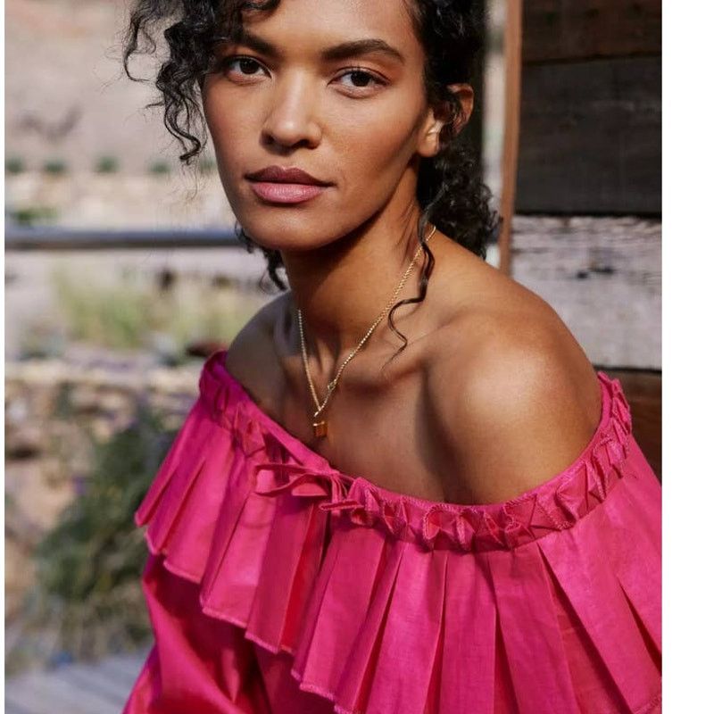 Anthropologie New Anthropologie MARGO BARIDON Priscilla Ruffled Blouse XS Size XS / US 0-2 / IT 36-38 - 3 Thumbnail