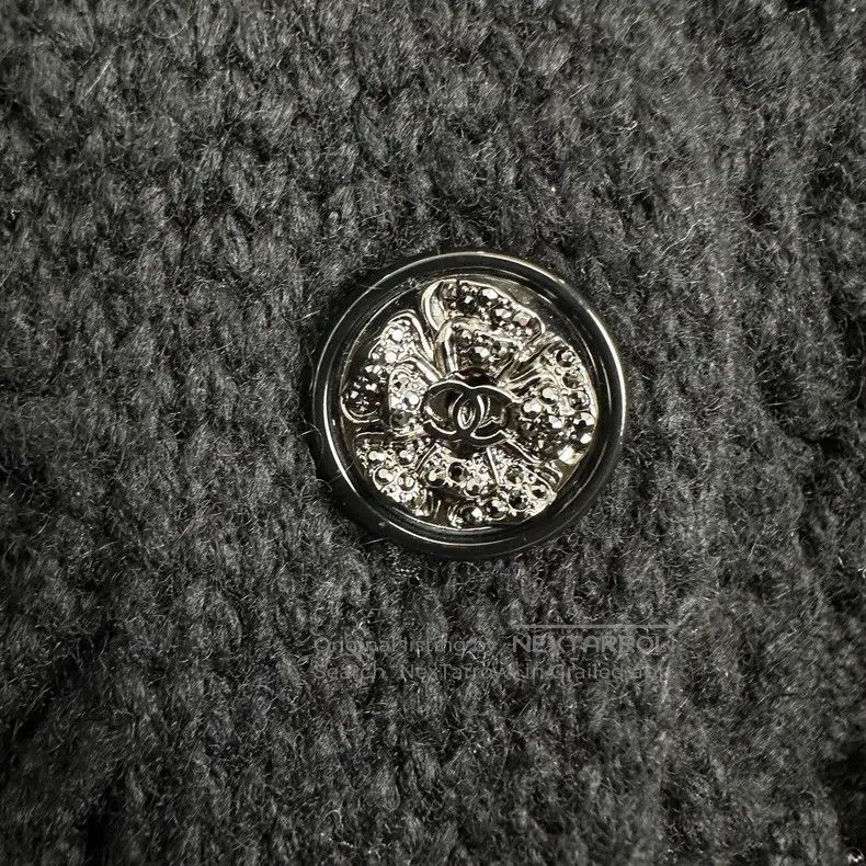 Chanel Chanel Black knitted hollow coat Size XXS / US 00 / IT 34 - 7 Thumbnail
