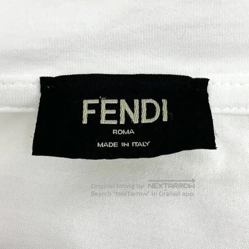 Fendi Fendi Men's White Cotton T-Shirt Size XL . Size US XL / EU 56 / 4 - 5 Thumbnail