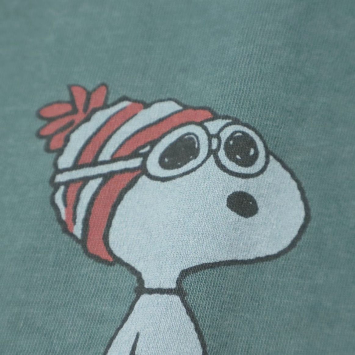 Vintage American Eagle Peanuts Ski Team Solid T-Shirt Green Men's 2XL Size US XXL / EU 58 / 5 - 6 Thumbnail