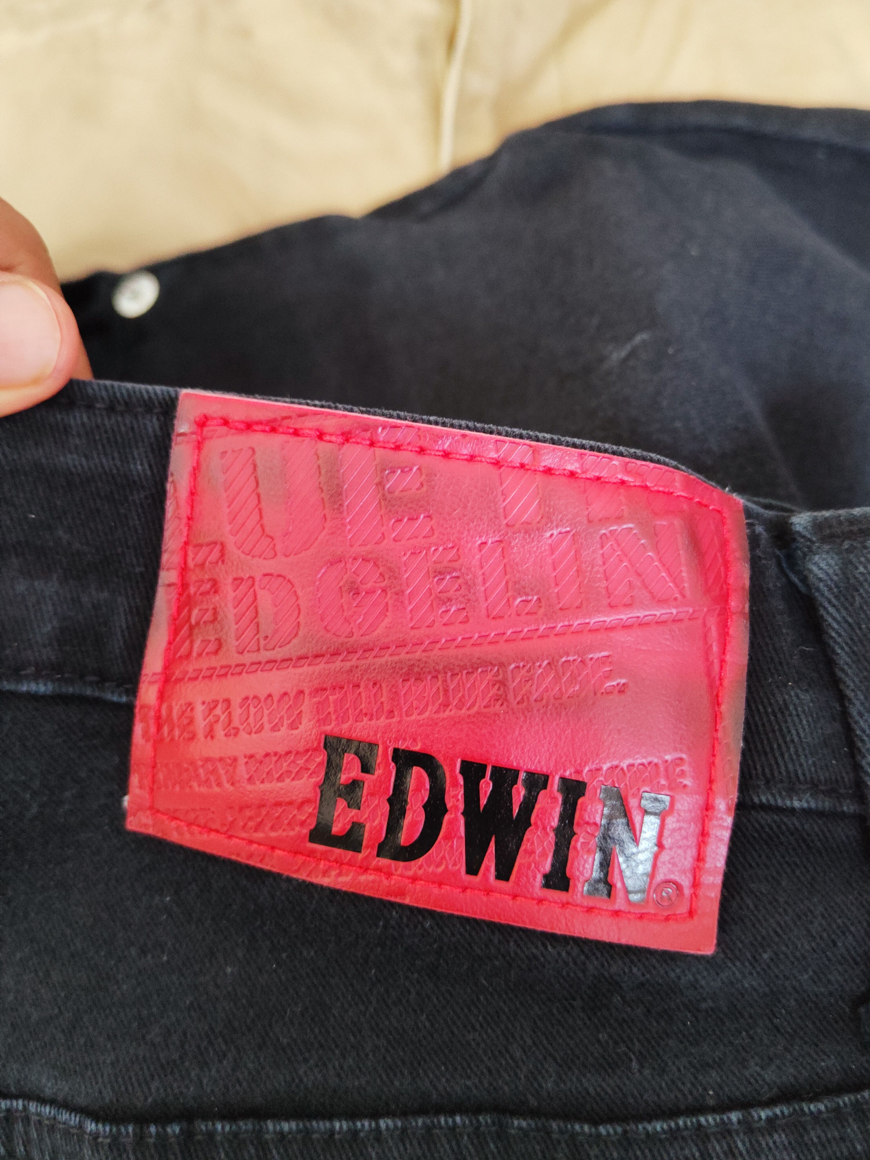Edwin Edwin Black Distressed Ripped Jeans #S2763 Size US 29 - 13 Thumbnail