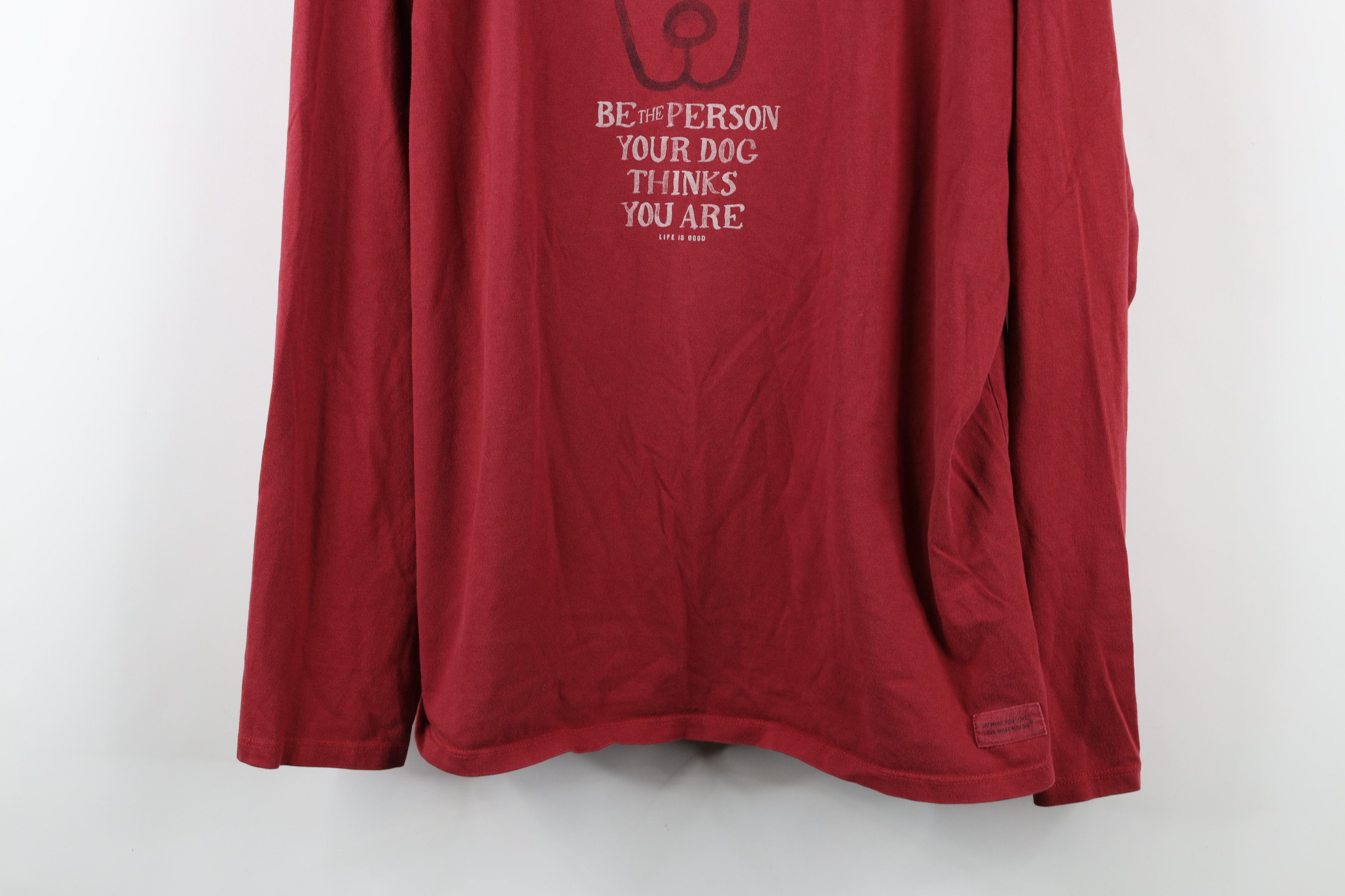 Life is Good × Vintage Life Is Good Person Dog Thinks Your Are Long Sleeve T-Shirt Size US XL / EU 56 / 4 - 3 Thumbnail