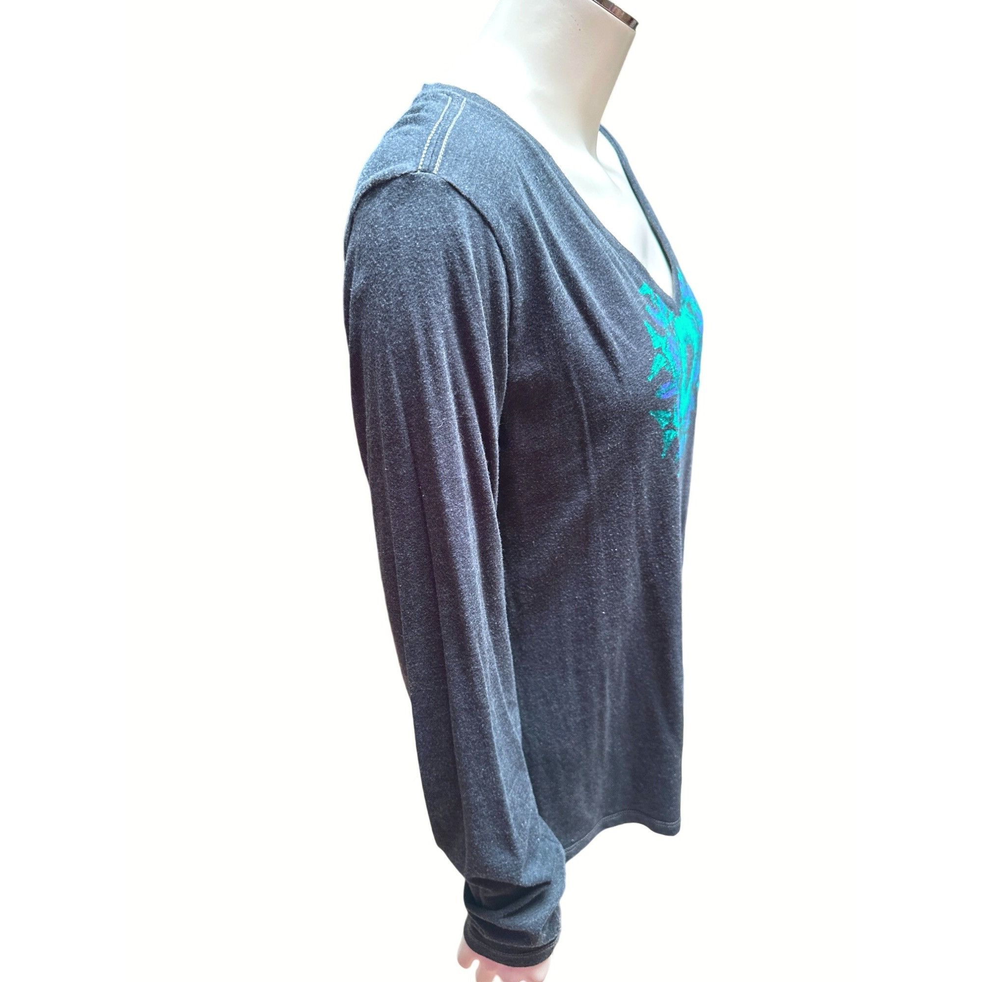 Columbia Columbia Womens Sports Company Graphic Tee Sz Large Dark Gra Size L / US 10 / IT 46 - 4 Thumbnail
