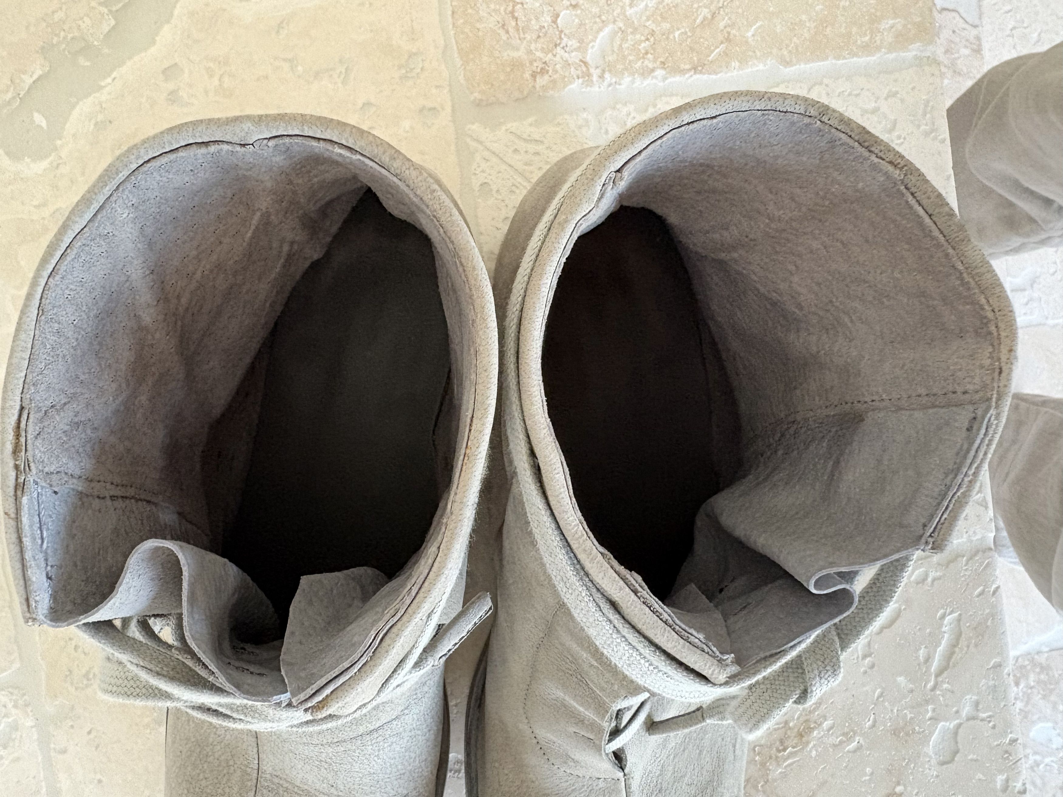 Leon Emanuel Blanck Distortion Short Work Boot, light grey, buffalo leather, Size US 11.5 / EU 44-45 - 7 Thumbnail
