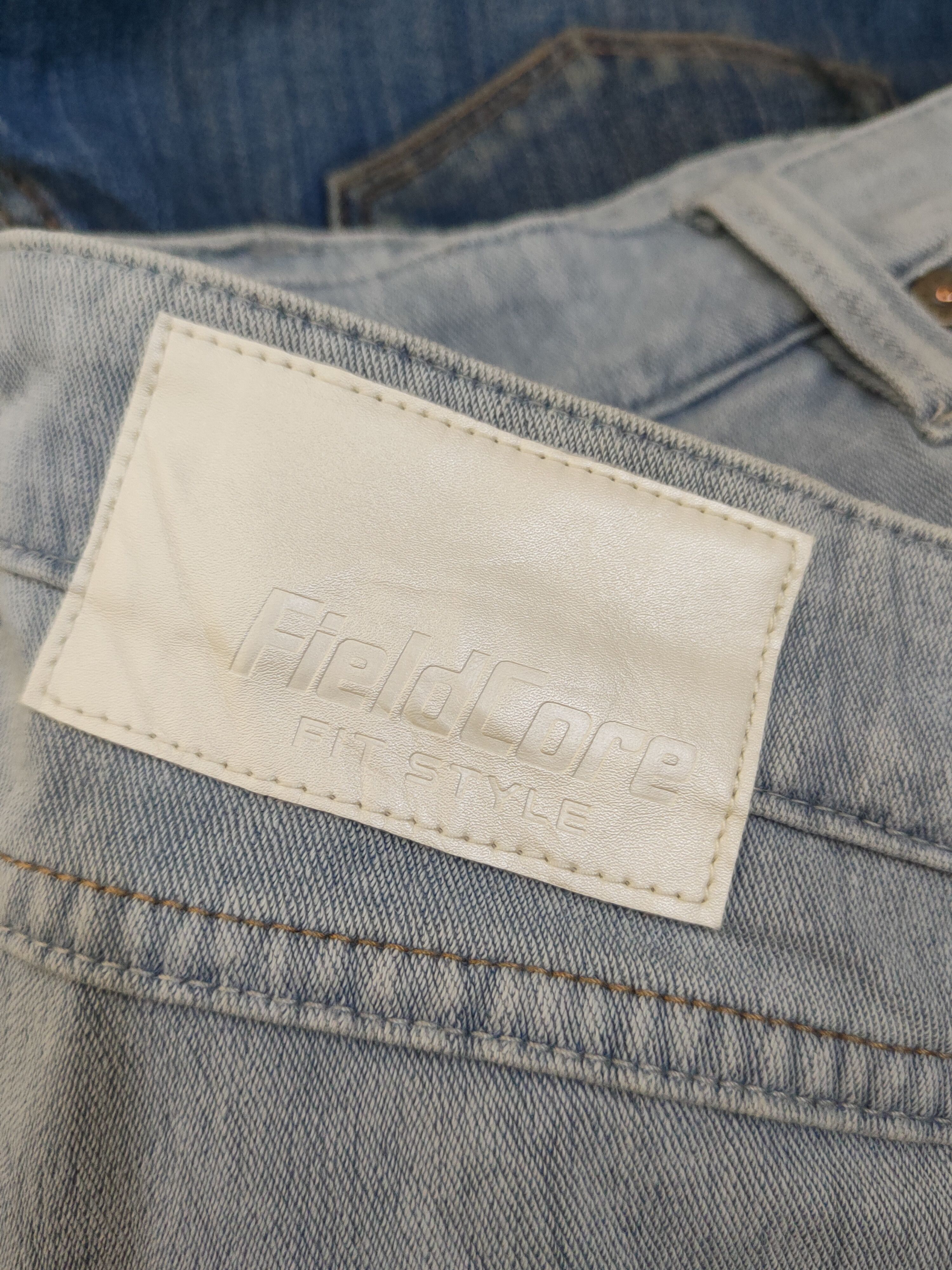 Japanese Brand FieldCore japan Distressed Ripped Soft denim Jeans #W1978 Size US 34 / EU 50 - 12 Thumbnail
