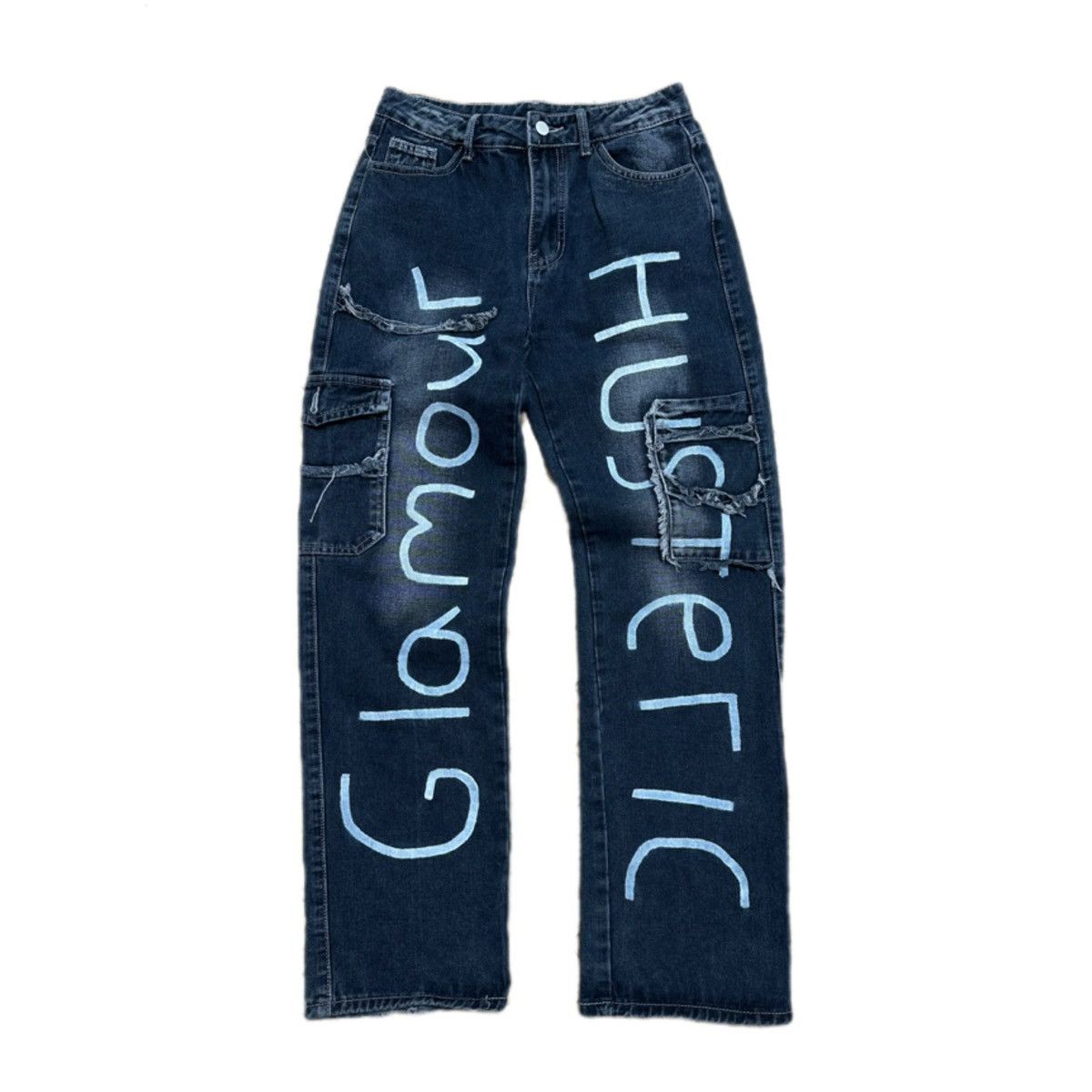 Japanese Brand Hysteric Glamour Cargo Jeans M Vintage Y2K 2000s Distressed Size US 30 / EU 46 - 1 Thumbnail