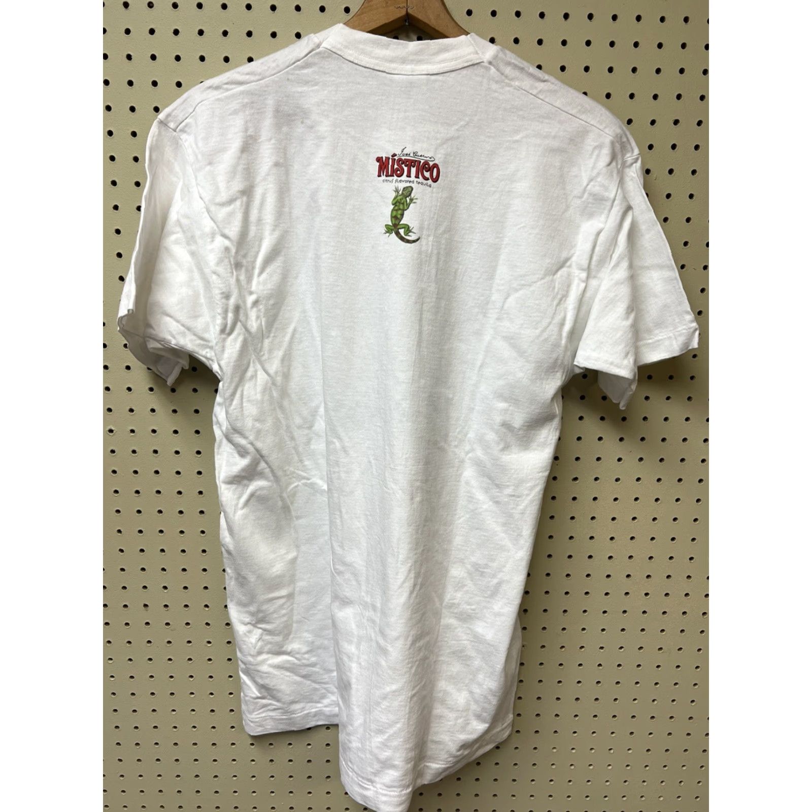 Fruit Of The Loom VINTAGE Mistico Citrus Tequila Jose Cuervo XL White T-shirt Single Stitch Booze Size US XL / EU 56 / 4 - 2 Thumbnail