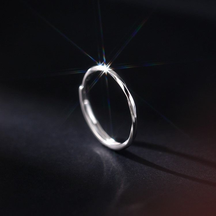 Jewelry Dark Jewelry Rings Open Size Chrome Ring (Size 7-13) Size ONE SIZE - 3 Thumbnail