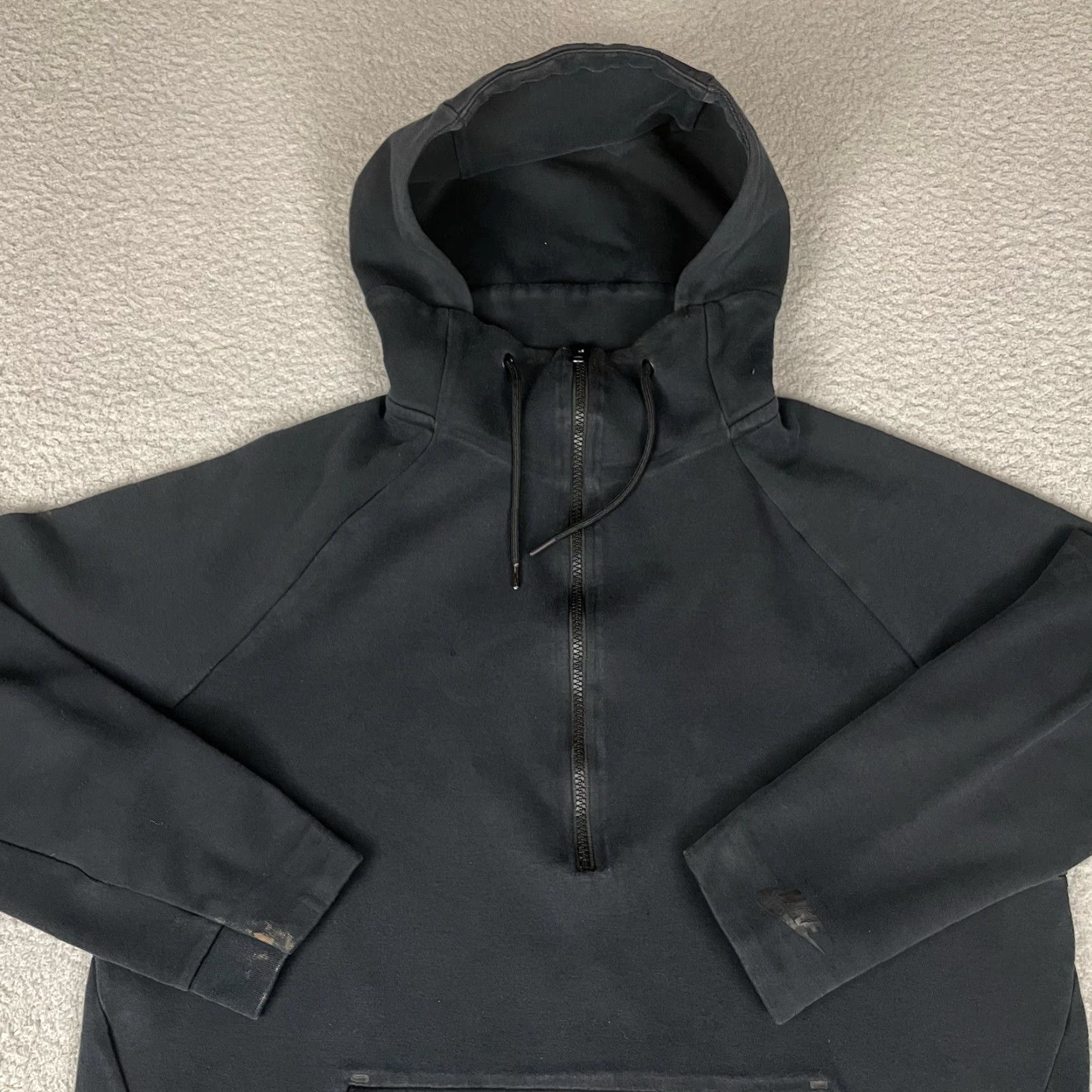 Nike Nike Hoodie Pullover 1/2 Zip Sweatshirt Hooded Black Adult Medium L Mens Hoodie Jacket Size US L / EU 52-54 / 3 - 2 Thumbnail