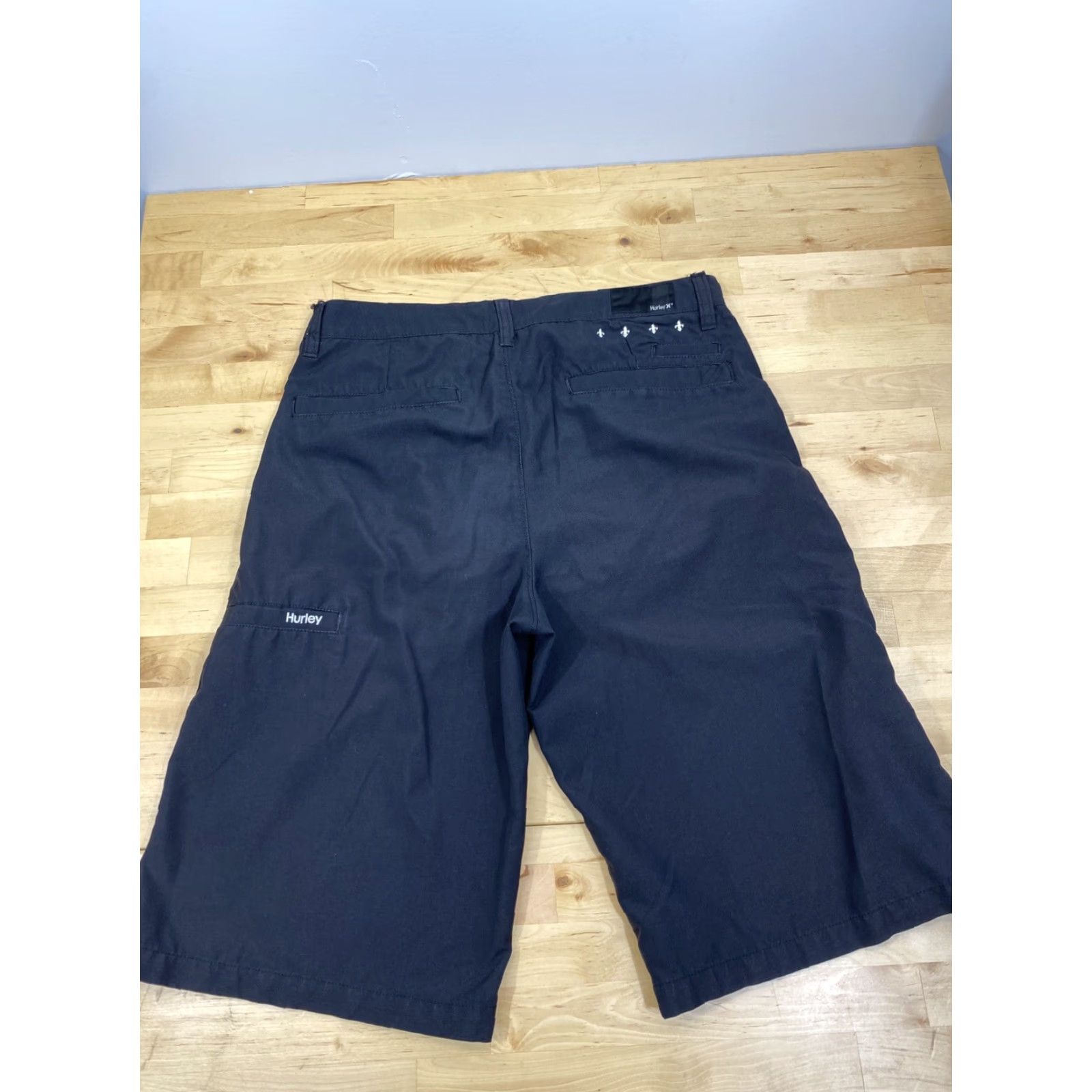 Hurley Hurley Mens 30 Solid Black Flat Front Stretch Athletic Shorts 1679 Size US 30 / EU 46 - 2 Thumbnail