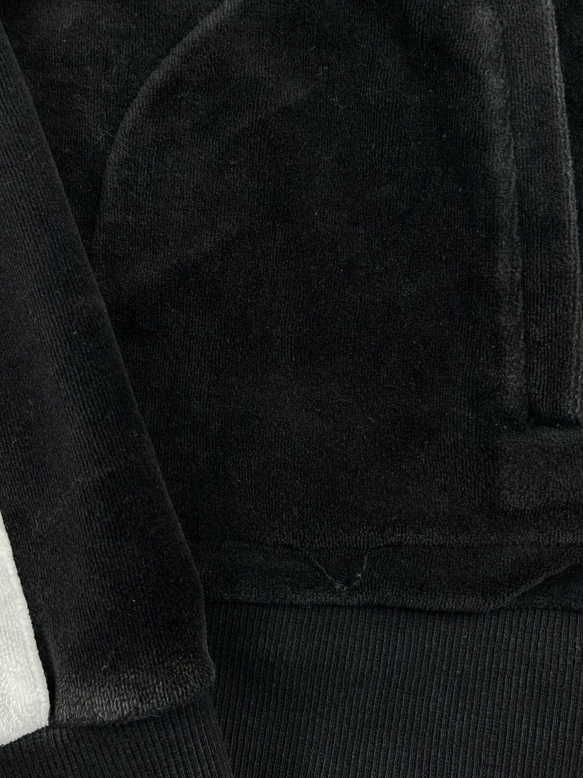 Japanese Brand × Number (N)ine Number (N)ine Black Double Zip Velour Striped Track Jacket Size US S / EU 44-46 / 1 - 6 Thumbnail