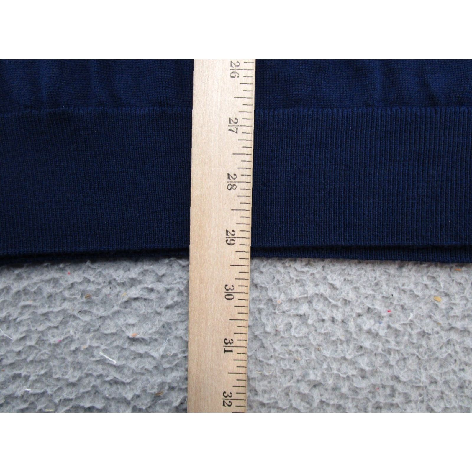 Vintage Collars&Co Australian Merino 1/4 Zip Sweater Blue Leather Trim Mens 2XL NEW Size US XXL / EU 58 / 5 - 7 Thumbnail