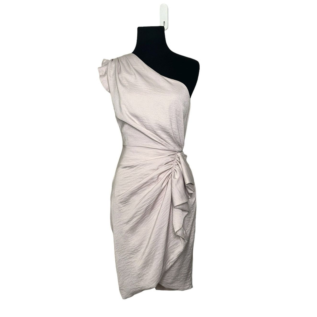 Allsaints AllSaints beige one shoulder party dress size 2 Size XS / US 0-2 / IT 36-38 - 17 Thumbnail
