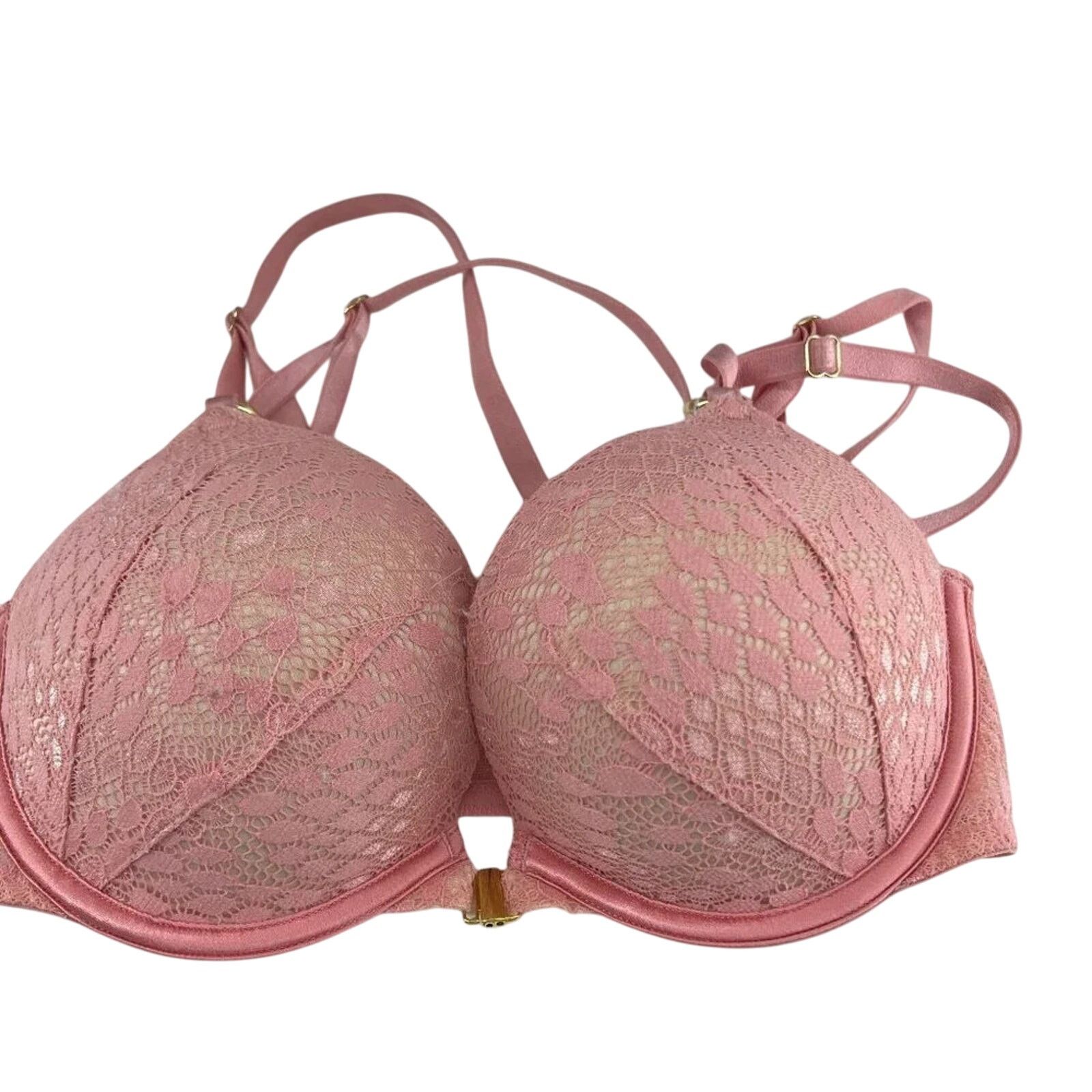 Victoria's Secret Victoria's Secret Bombshell Lace Cage Back Front Closure Bra Size ONE SIZE - 1 Thumbnail