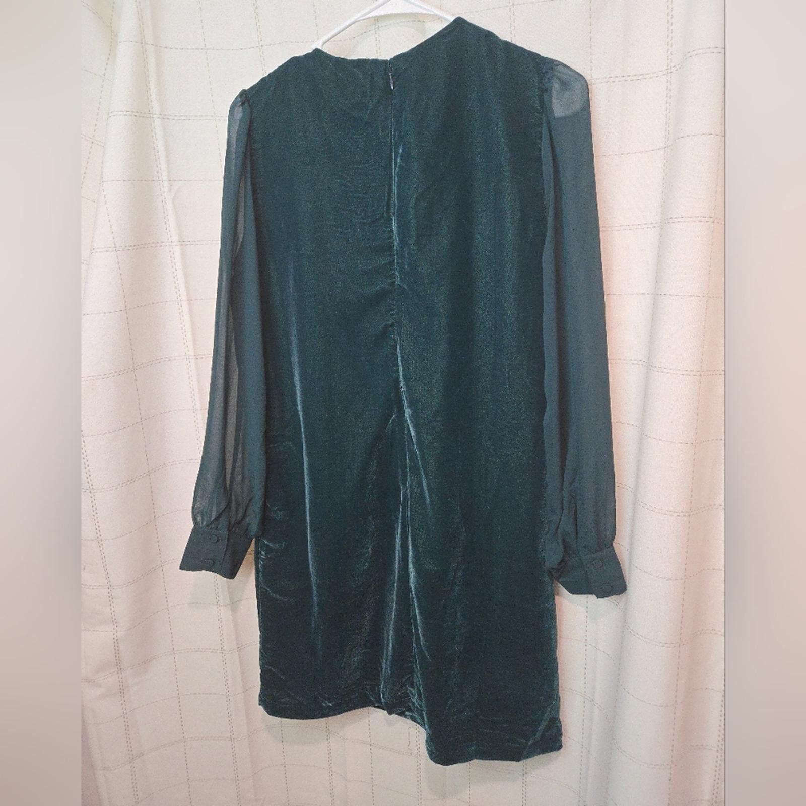 J.Crew J Crew Velvet Mini Dress Size M / US 6-8 / IT 42-44 - 4 Thumbnail