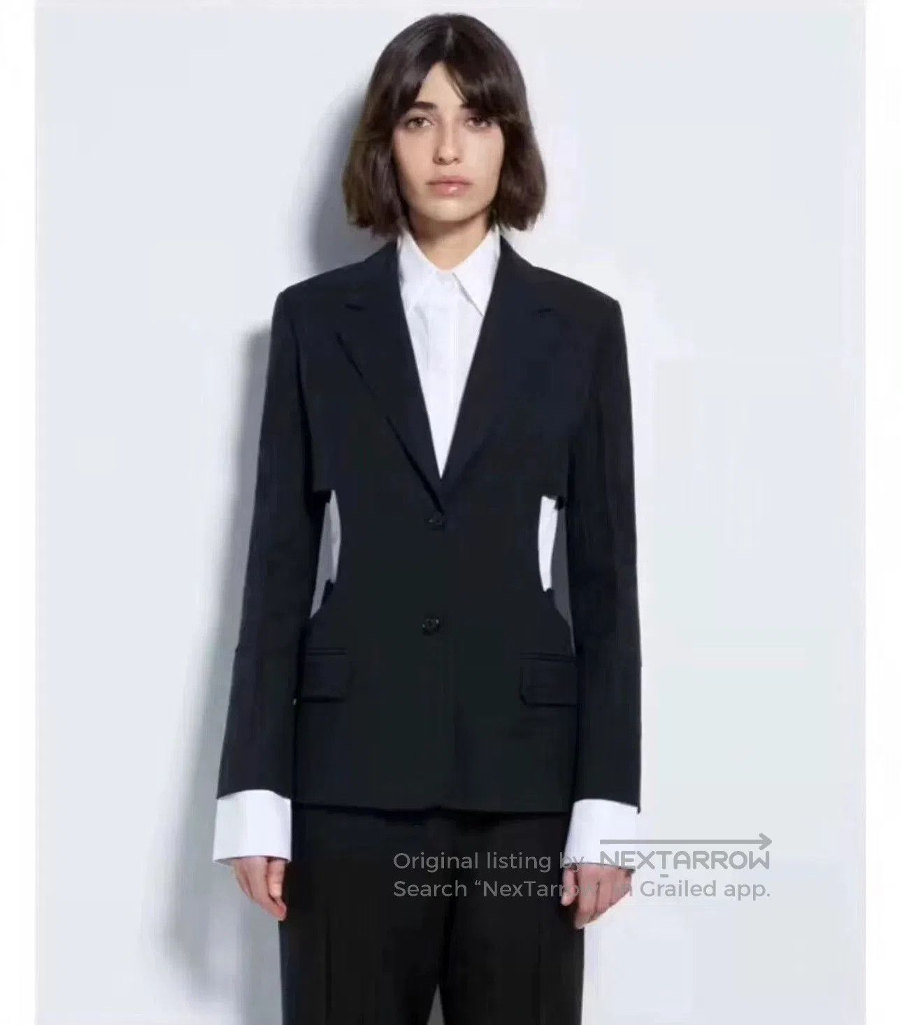 Helmut Lang Helmut Lang Cutout Blazer. Size M / US 6-8 / IT 42-44 - 3 Thumbnail