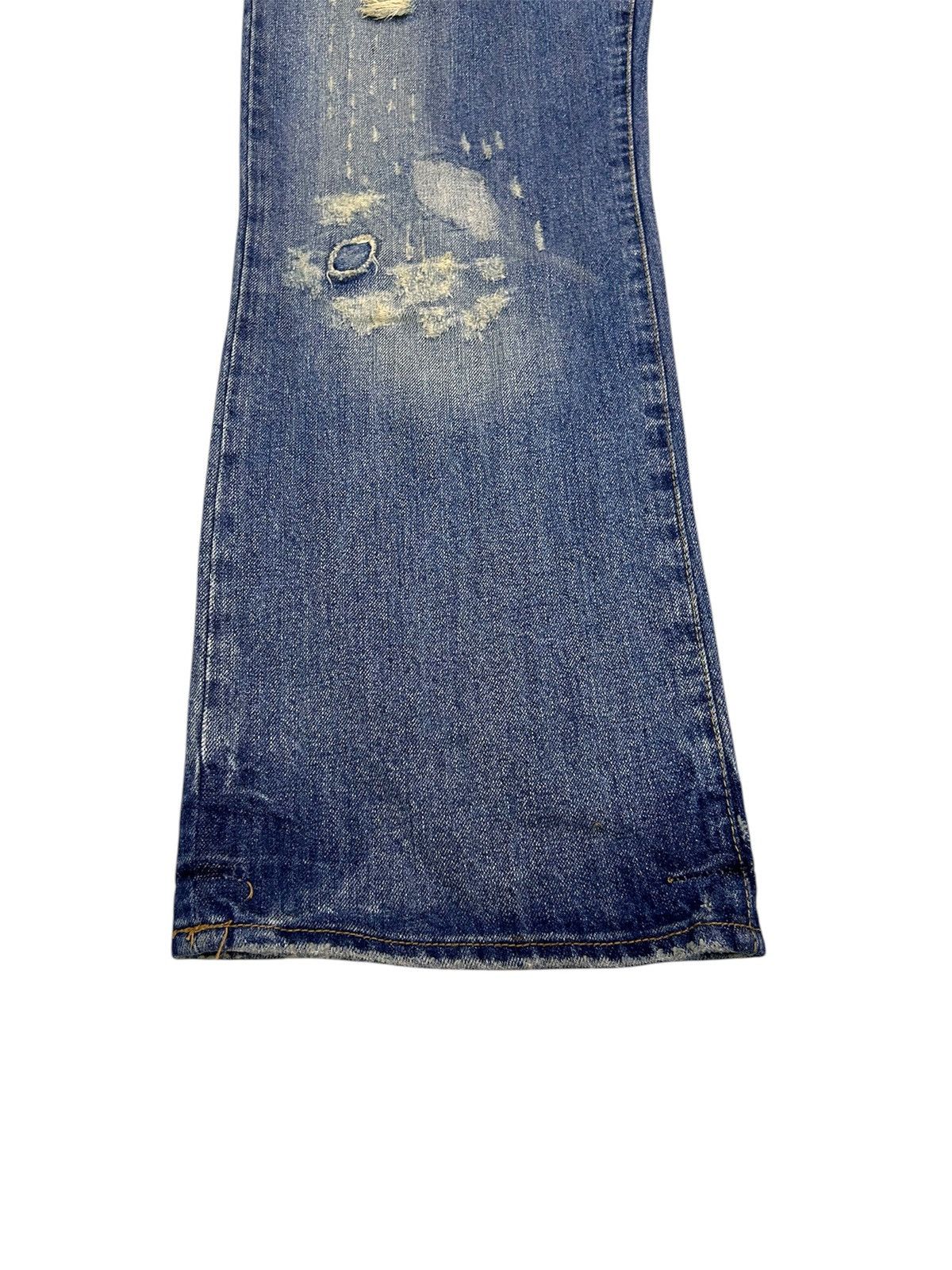Abercrombie & Fitch × Vintage 💥 Vintage Abercrombie & Fitch Denim Distressed Punk Ripped Size US 34 / EU 50 - 6 Thumbnail