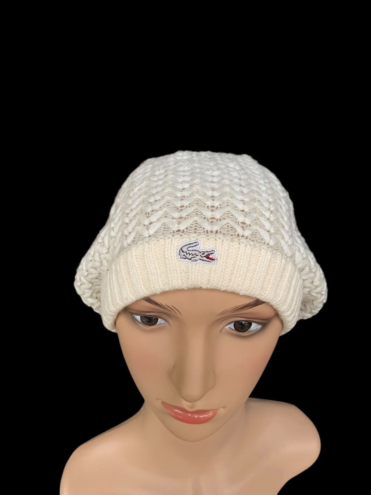 Japanese Brand × Lacoste × Vintage Lacoste Knitted Beanie Hat Size ONE SIZE - 4 Thumbnail