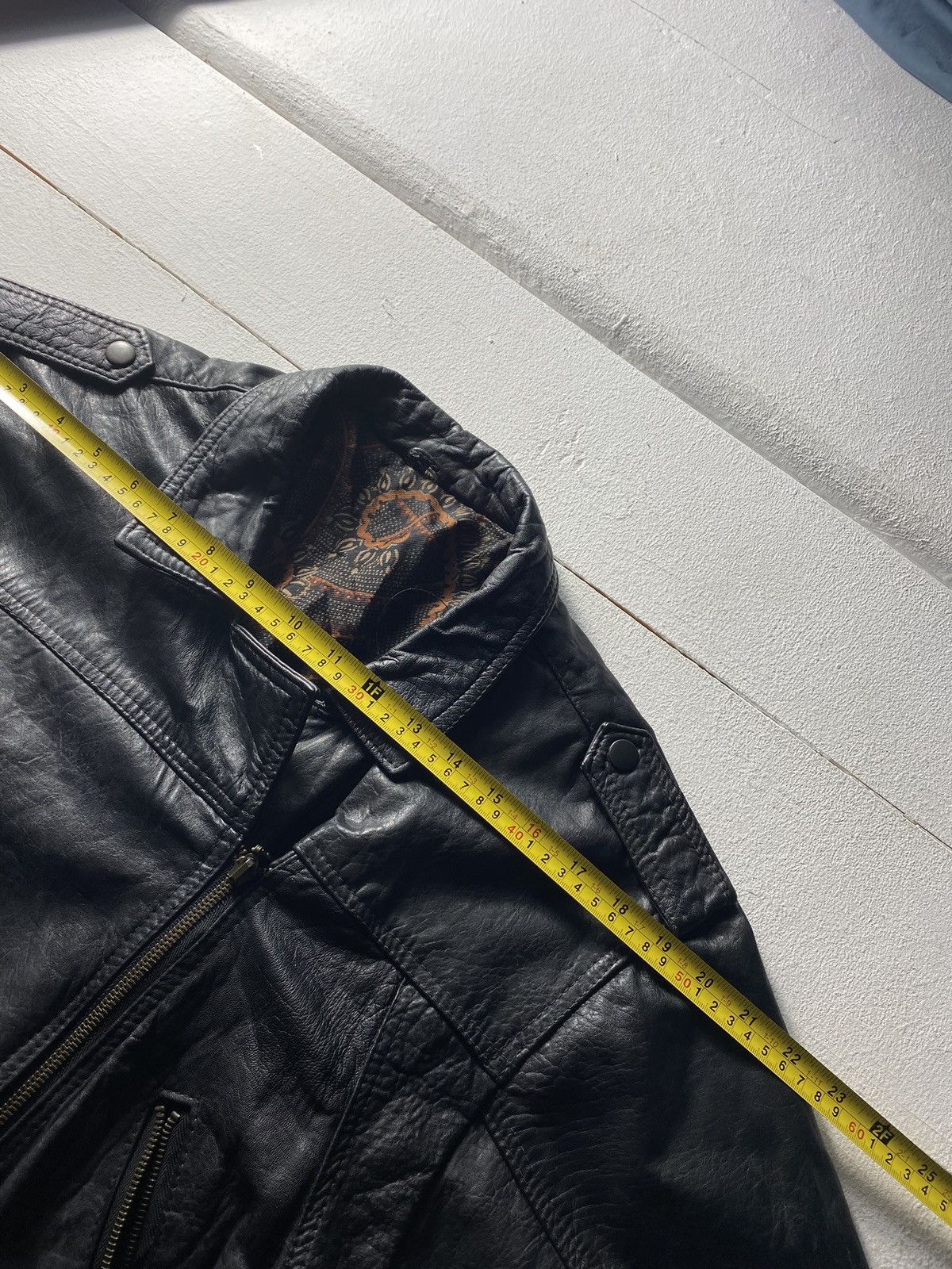 If Six Was Nine × Vintage 🔥LEATHER OG BIKER MOTORCYCLE JACKET BOMBER MENS SMALL PUNK Size US S / EU 44-46 / 1 - 6 Thumbnail