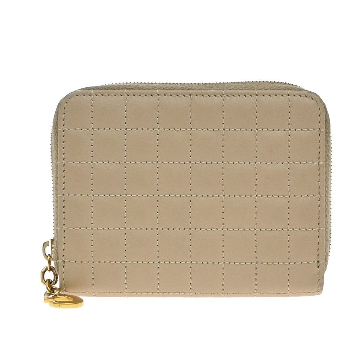 Celine Celine C Charm Zip Around Wallet Quilted Leather Size ONE SIZE - 1 Thumbnail