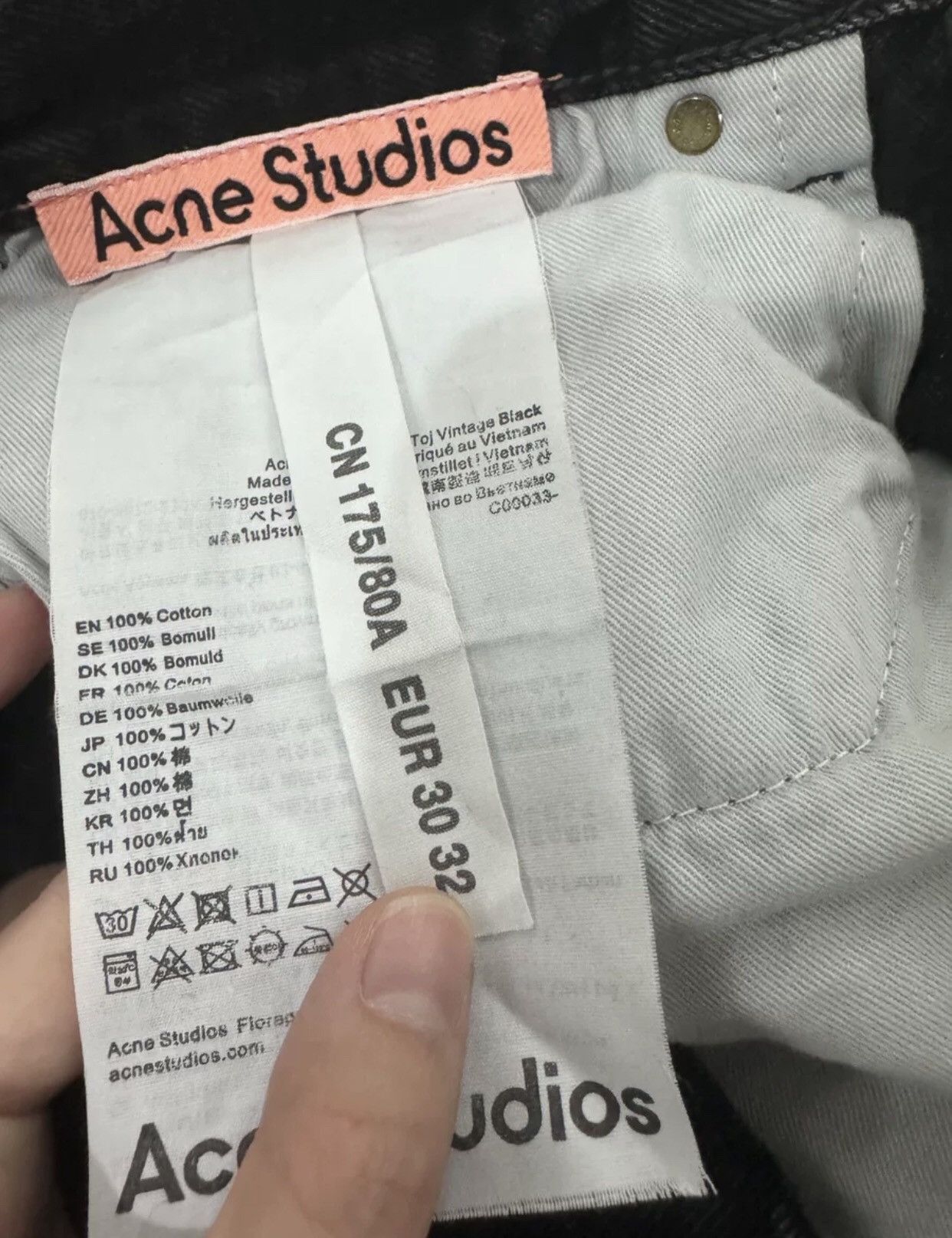Acne Studios Acne Studios 1991 Toj Vintage - DMC-2508 Size US 30 / EU 46 - 6 Thumbnail