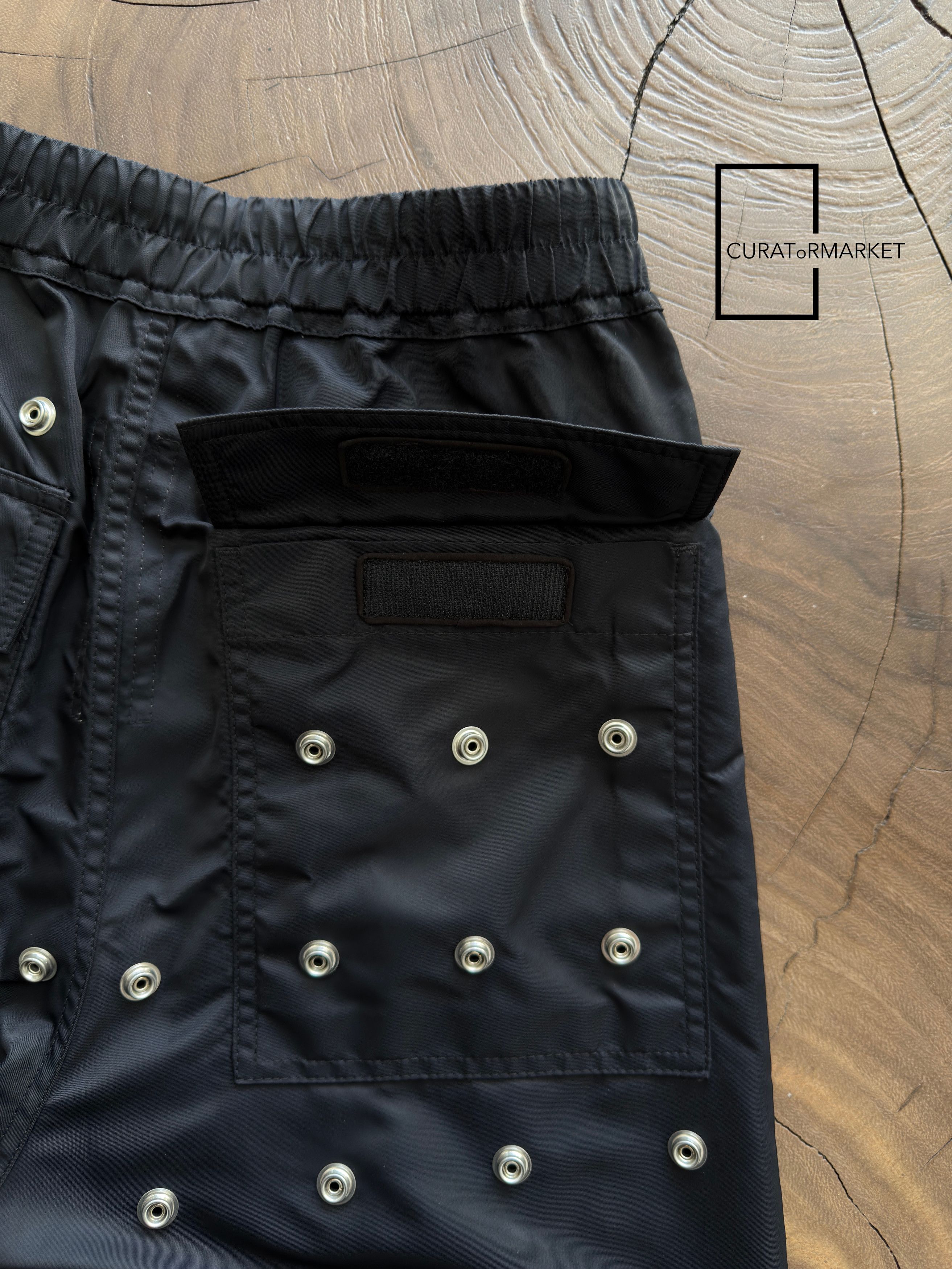 Rick Owens Drkshdw GRAIL SAMPLE Press Stud Button Nylon Pusher Pants SS24 Lido Size US 32 / EU 48 - 14 Thumbnail