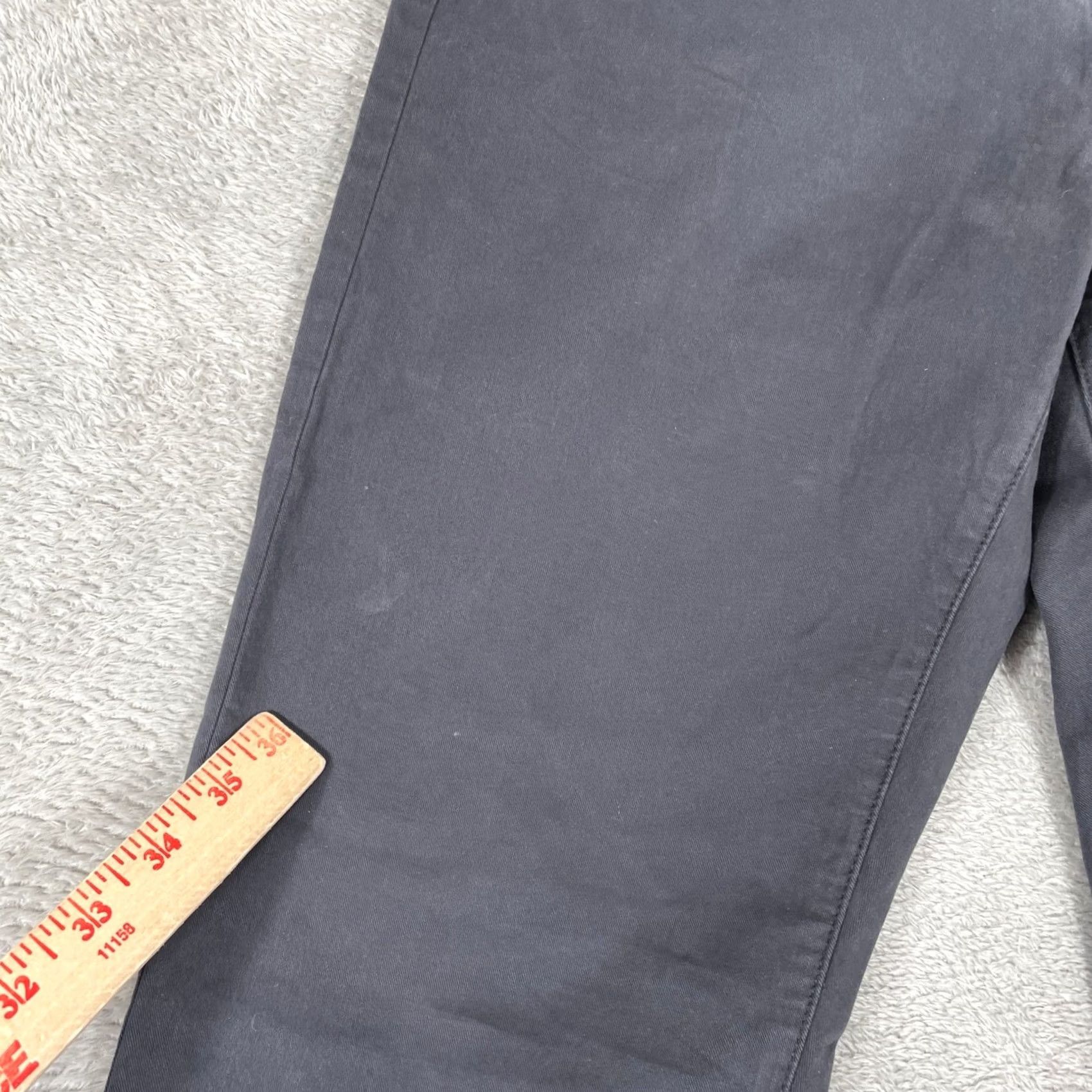 Flint And Tinder Flint and Tinder Chino Mens 31 Gray Pant 31x30 Slim Fit Workwear Everyday Size US 31 - 5 Thumbnail