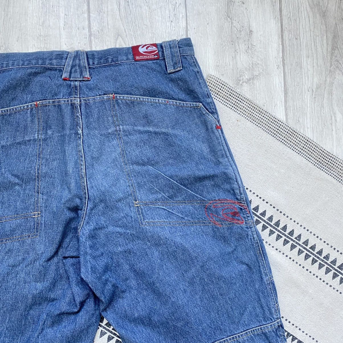 Quiksilver Vintage Surf Quiksilver loose denim shorts Y2K rip curl fubu Size US 34 / EU 50 - 9 Thumbnail