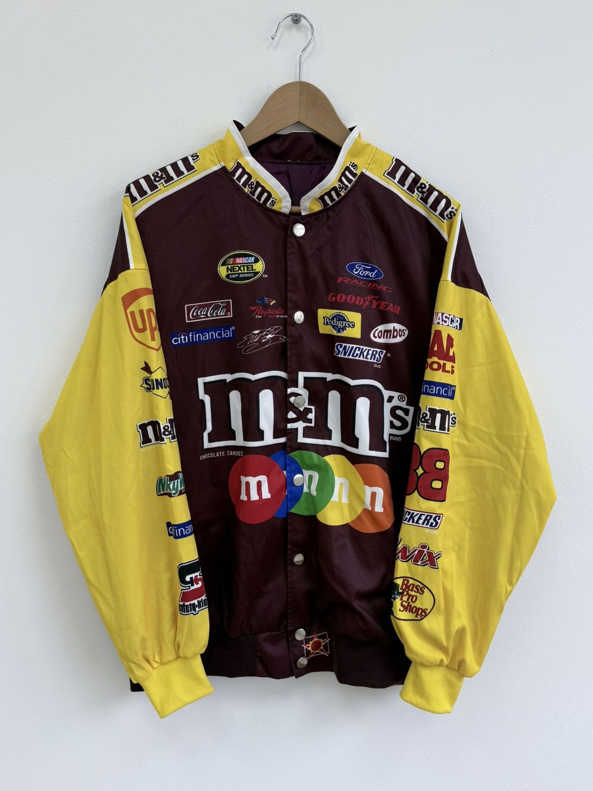 NASCAR Vintage M&Ms NASCAR Racing Jacket Y2K 90s Size US L / EU 52-54 / 3 - 1 Thumbnail