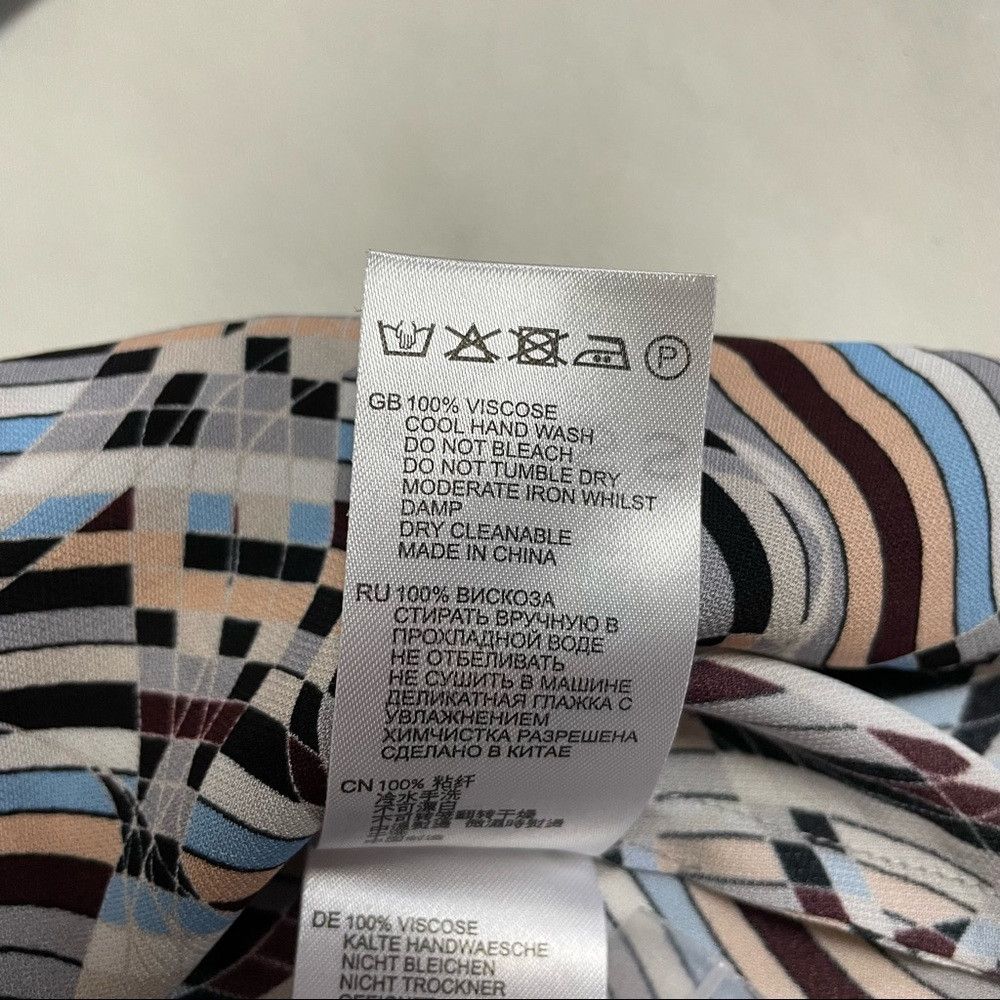 Reiss NWT New $275 Reiss Penny Swirl-Print Viscose Long Sleeve Bl Size S / US 4 / IT 40 - 9 Thumbnail