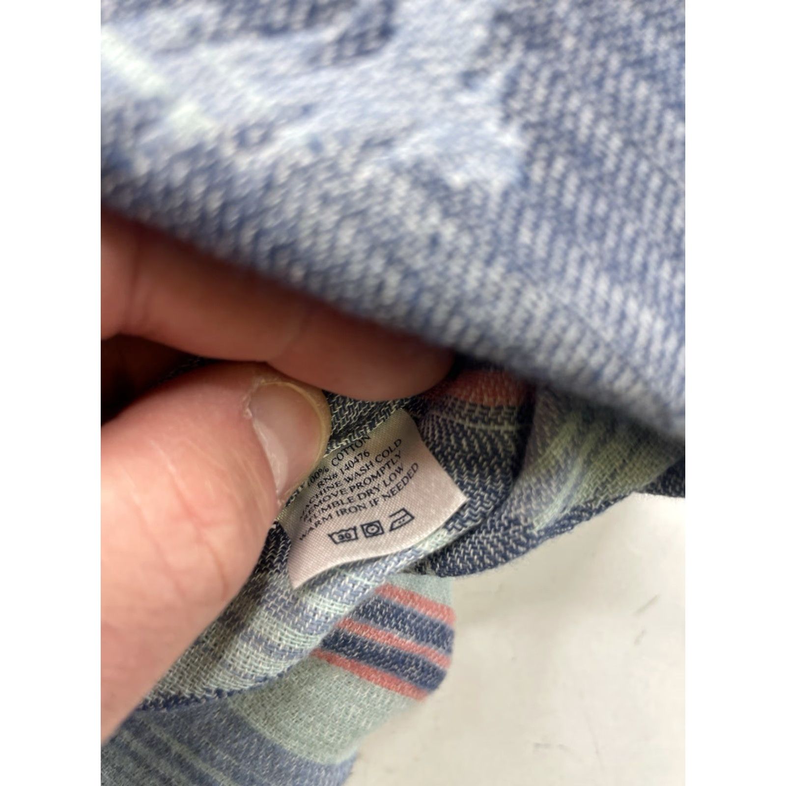 Faherty Faherty Shirt Mens S Aztec Geometric Cotton Flannel Button Up Long Sleeve Collared Spread Pockets Multicolor Size US S / EU 44-46 / 1 - 4 Thumbnail