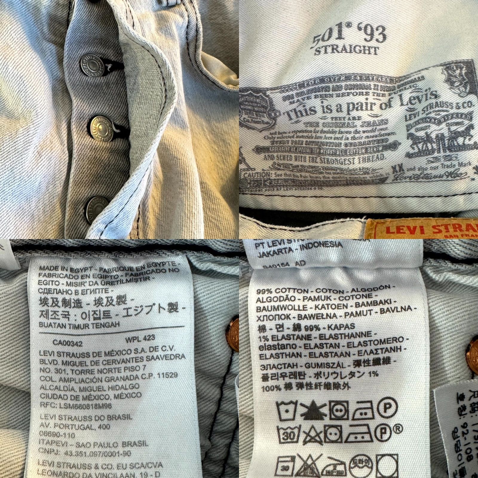 Levi's Levi's Shorts Bermuda 501 Gray Mid-Rise Button-Fly Original Fit M1655 Mens Shorts 36 Gray Denim Casual Summer Vintage? Size US 36 / EU 52 - 9 Thumbnail